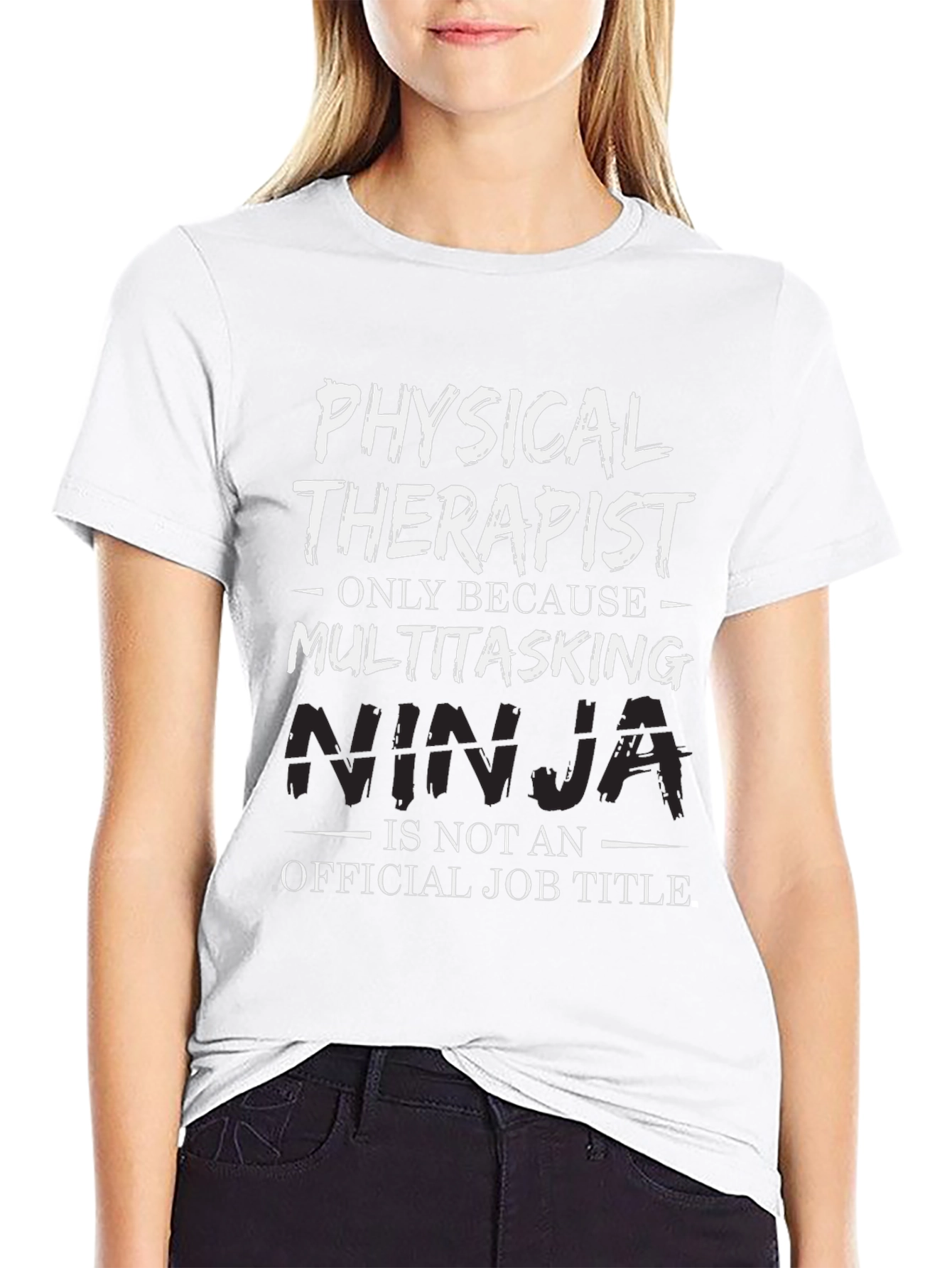 Physical Therapist Multitasking Ninja Graphic Tee