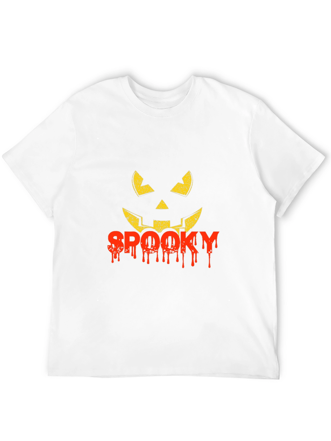Spooky Halloween Pumpkin Face Graphic Tee