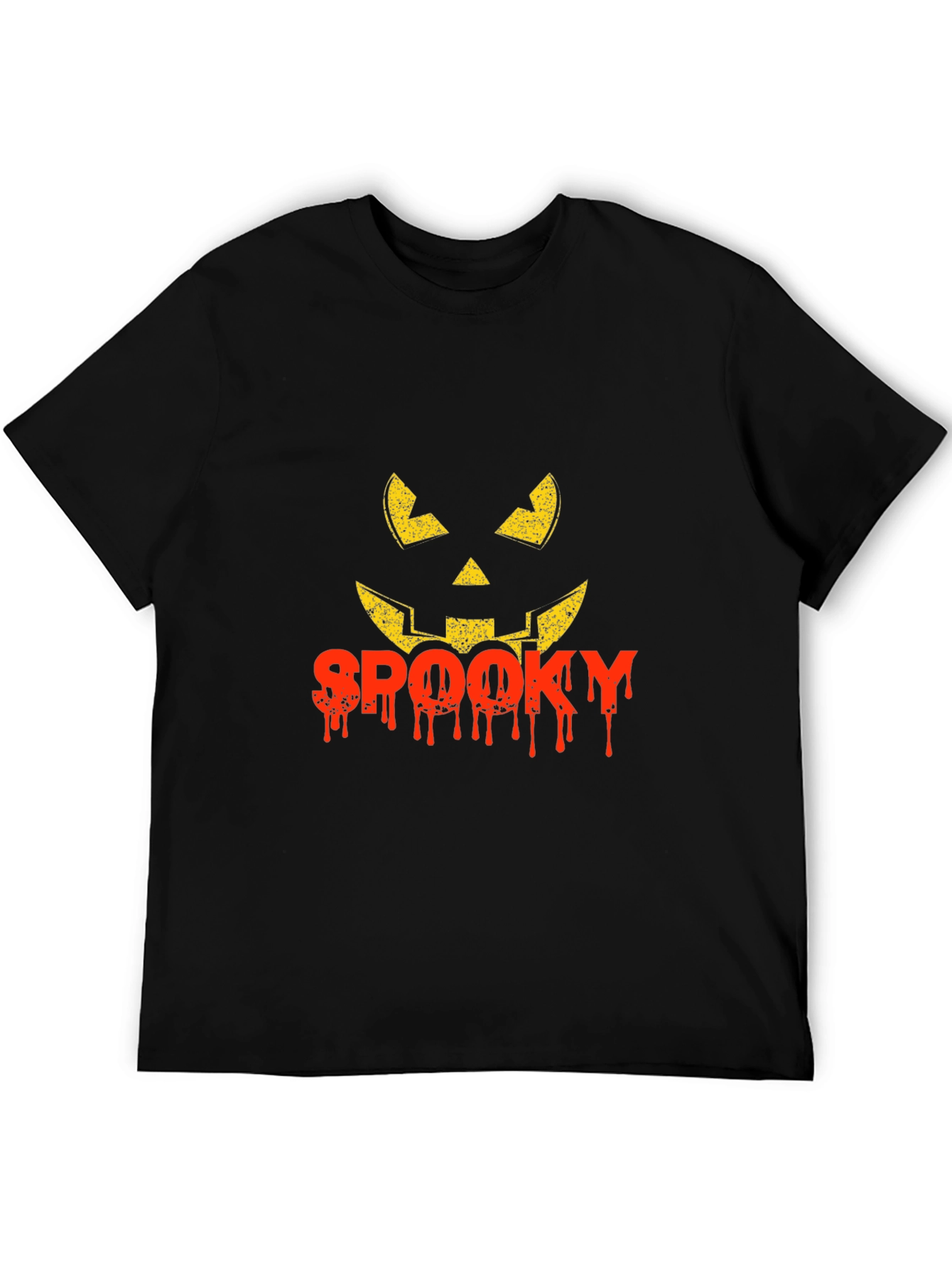 Spooky Halloween Pumpkin Face Graphic Tee