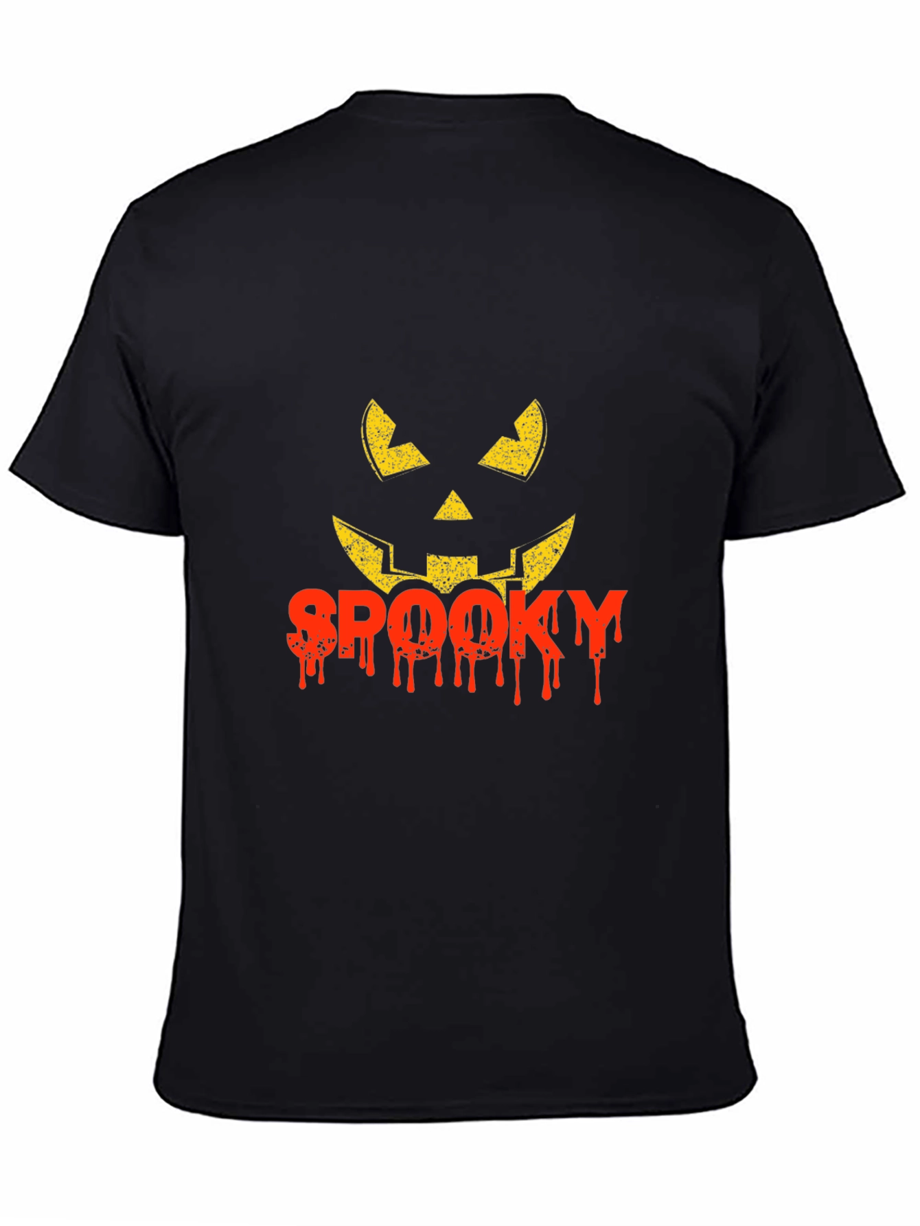 Spooky Halloween Pumpkin Face Graphic Tee