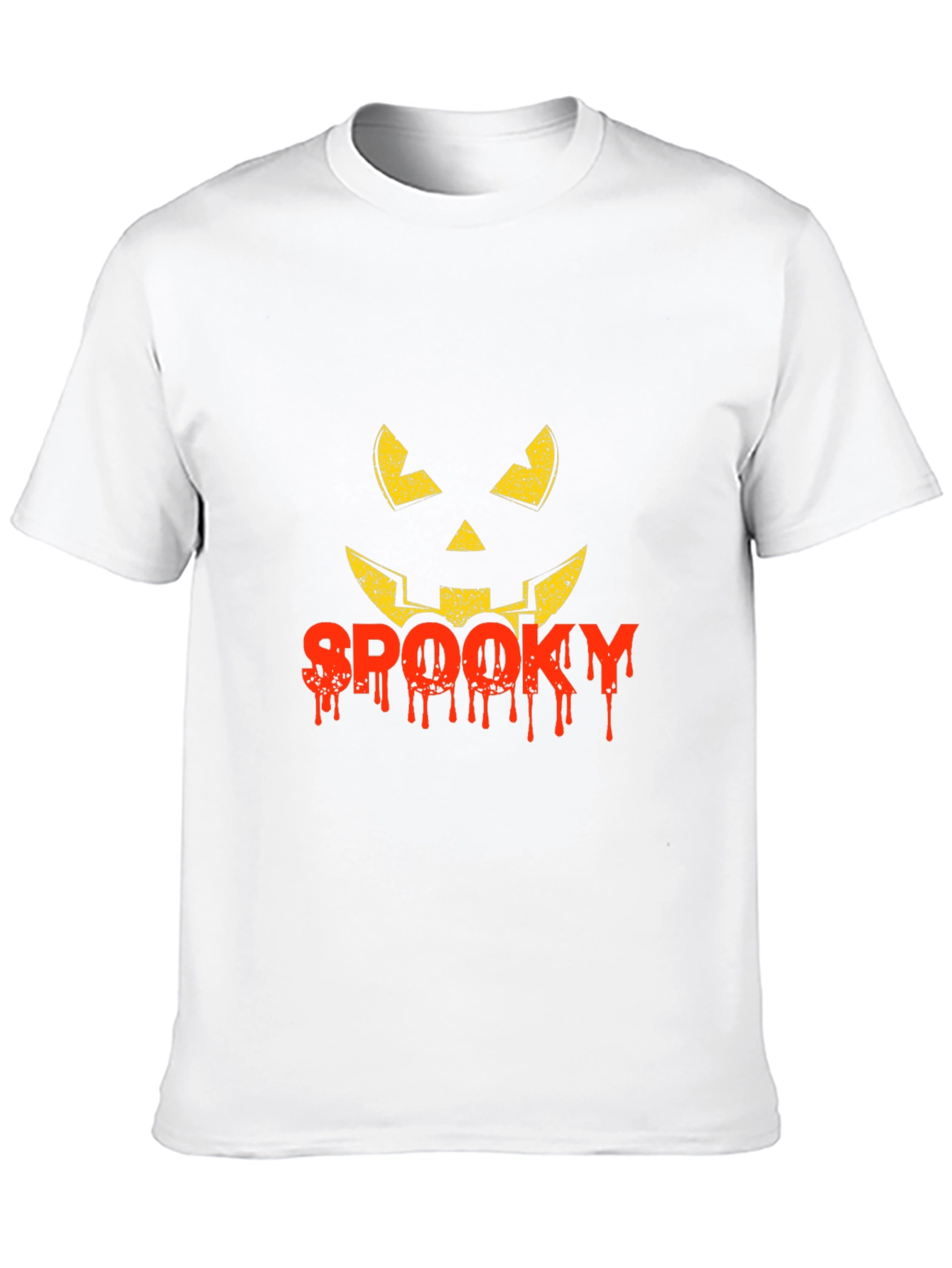 Spooky Halloween Pumpkin Face Graphic Tee