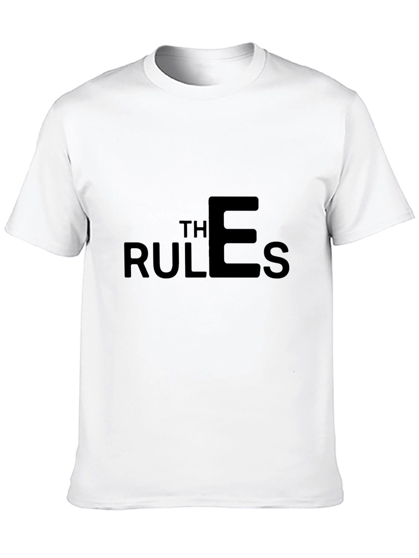 The Rules Graphic T-Shirt - Stylish Crew Neck Tee