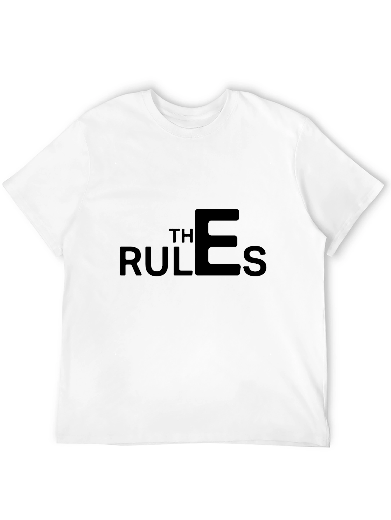 The Rules Graphic T-Shirt - Stylish Crew Neck Tee