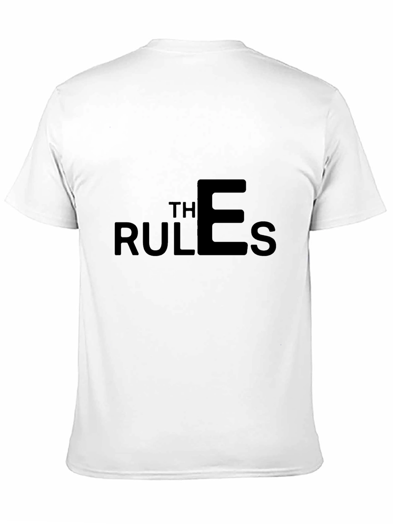 The Rules Graphic T-Shirt - Stylish Crew Neck Tee