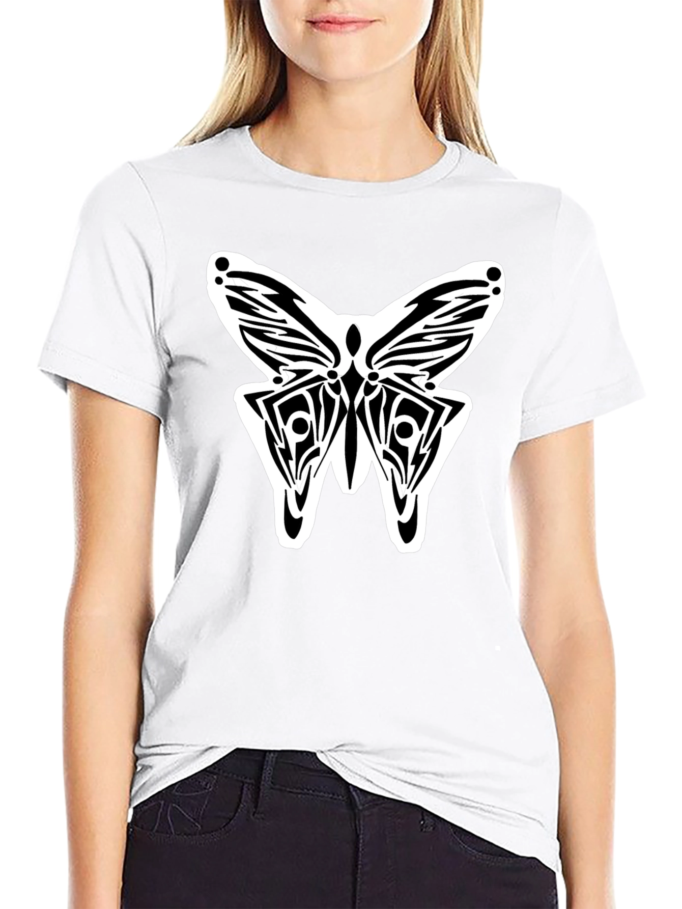 Butterfly Graphic Black T-Shirt | Unique Design