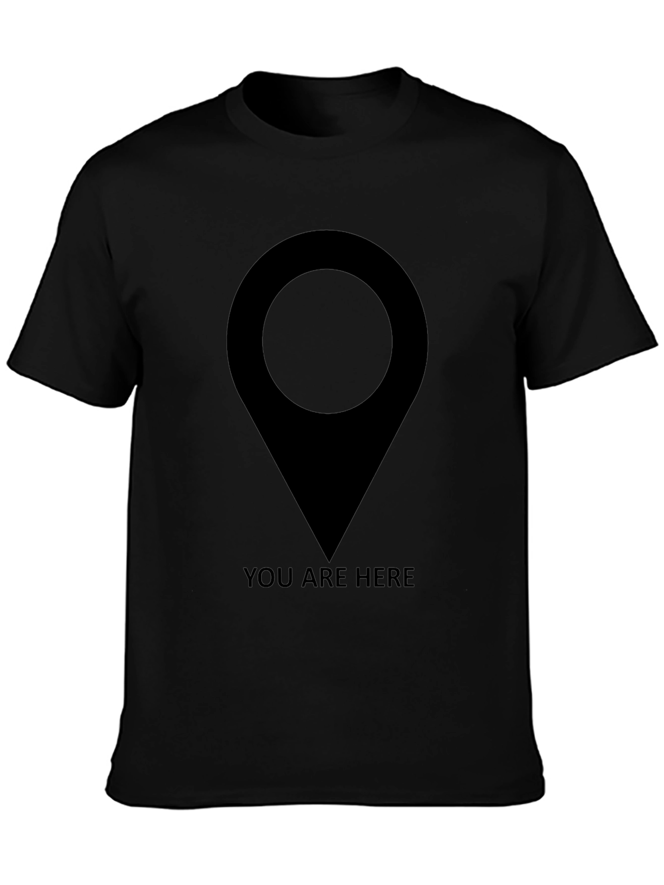 You Are Here Graphic T-Shirt - Black