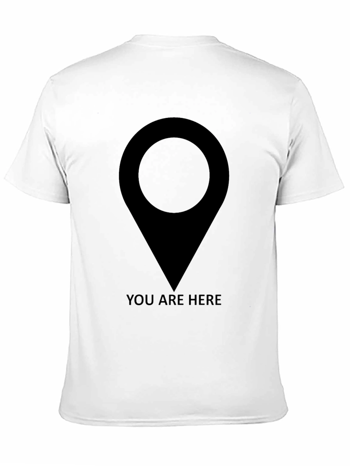 You Are Here Graphic T-Shirt - Black