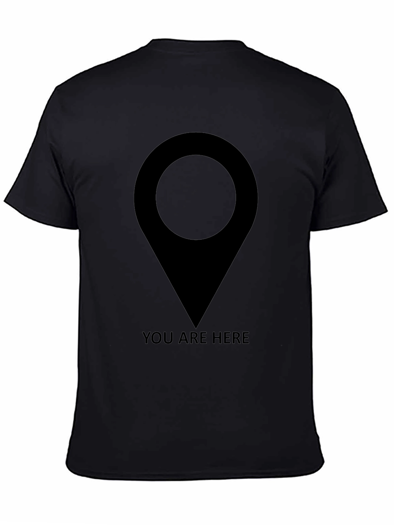 You Are Here Graphic T-Shirt - Black