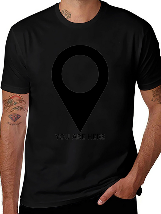 You Are Here Graphic T-Shirt - Black