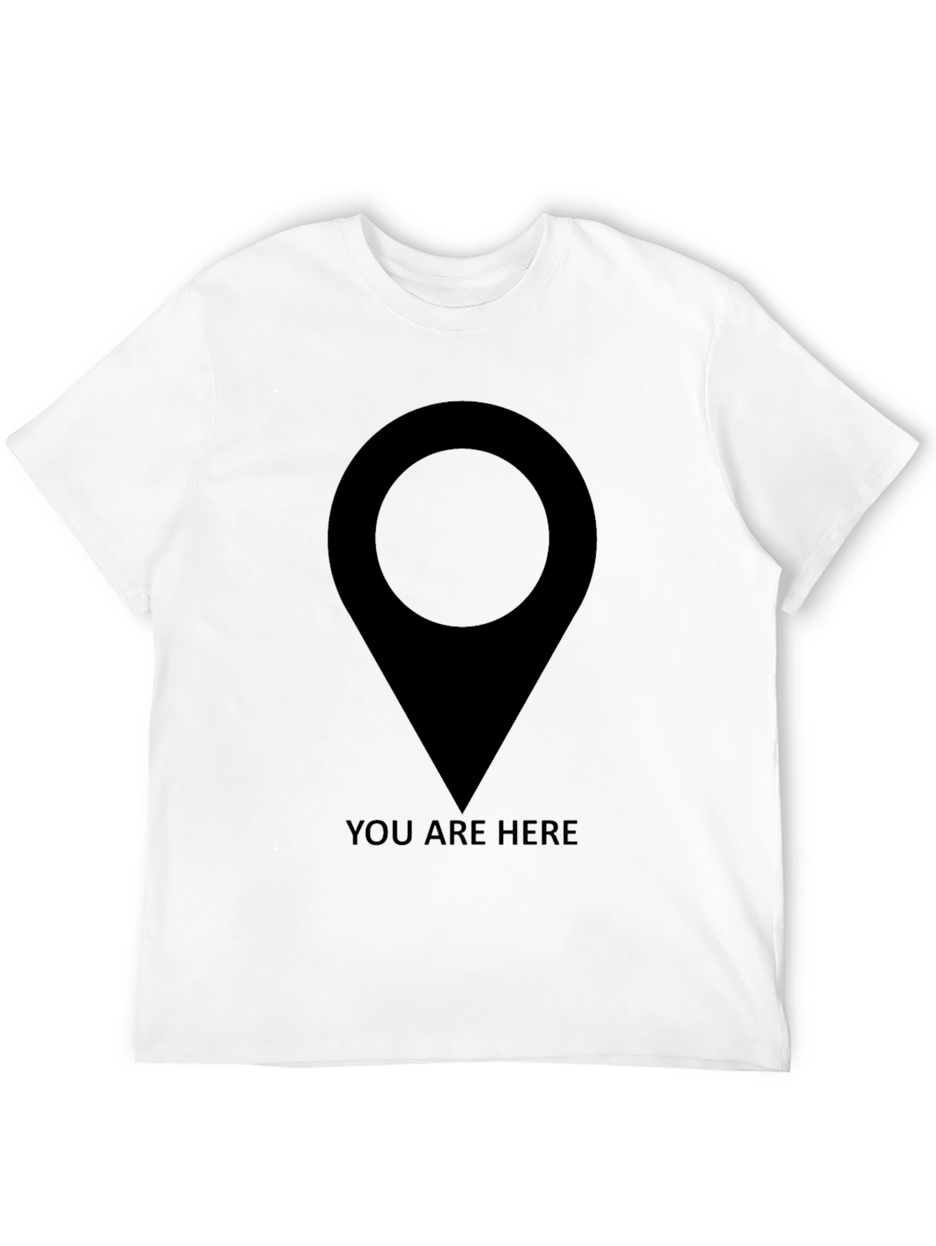 You Are Here Graphic T-Shirt - Black
