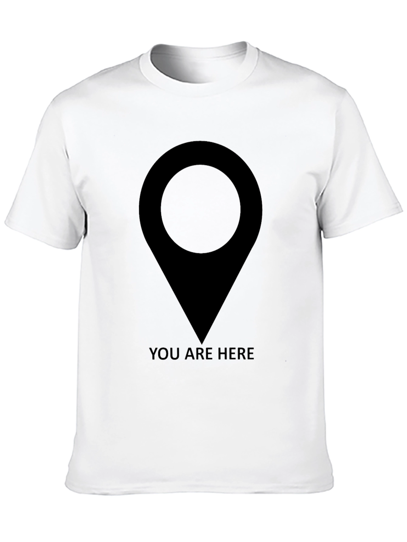 You Are Here Graphic T-Shirt - Black