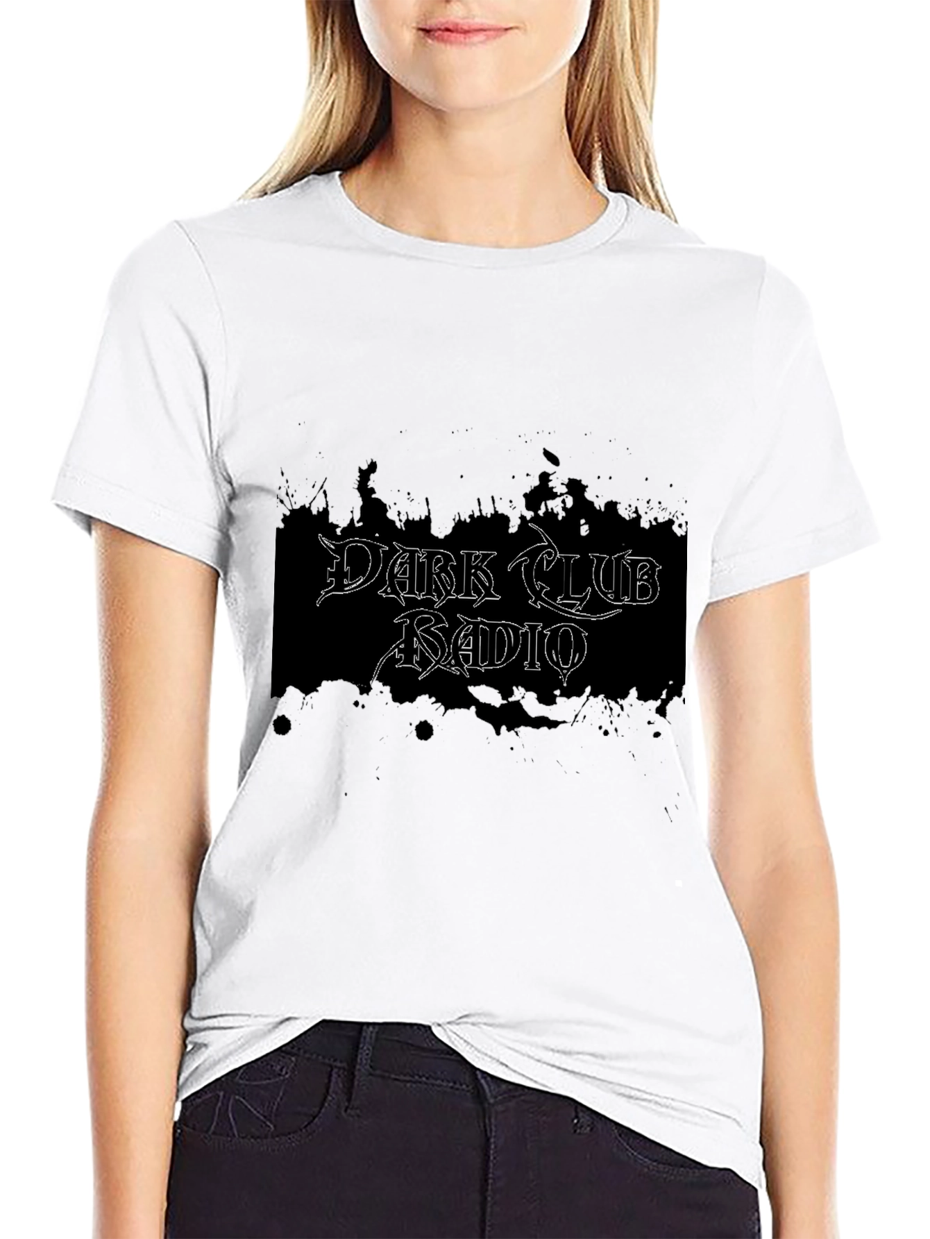 Dark Club Radio Black Graphic Tee