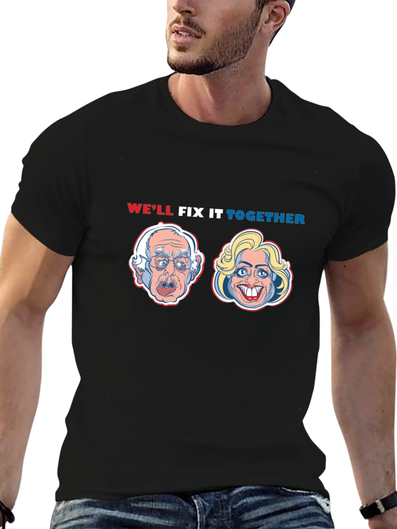 Political Humor T-Shirt: Well Fix It Together