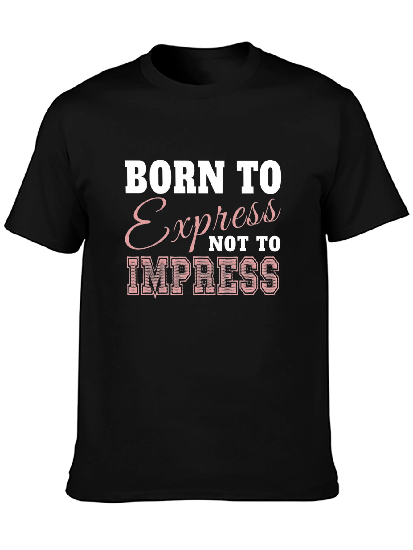Born to Express Graphic T-Shirt - Black