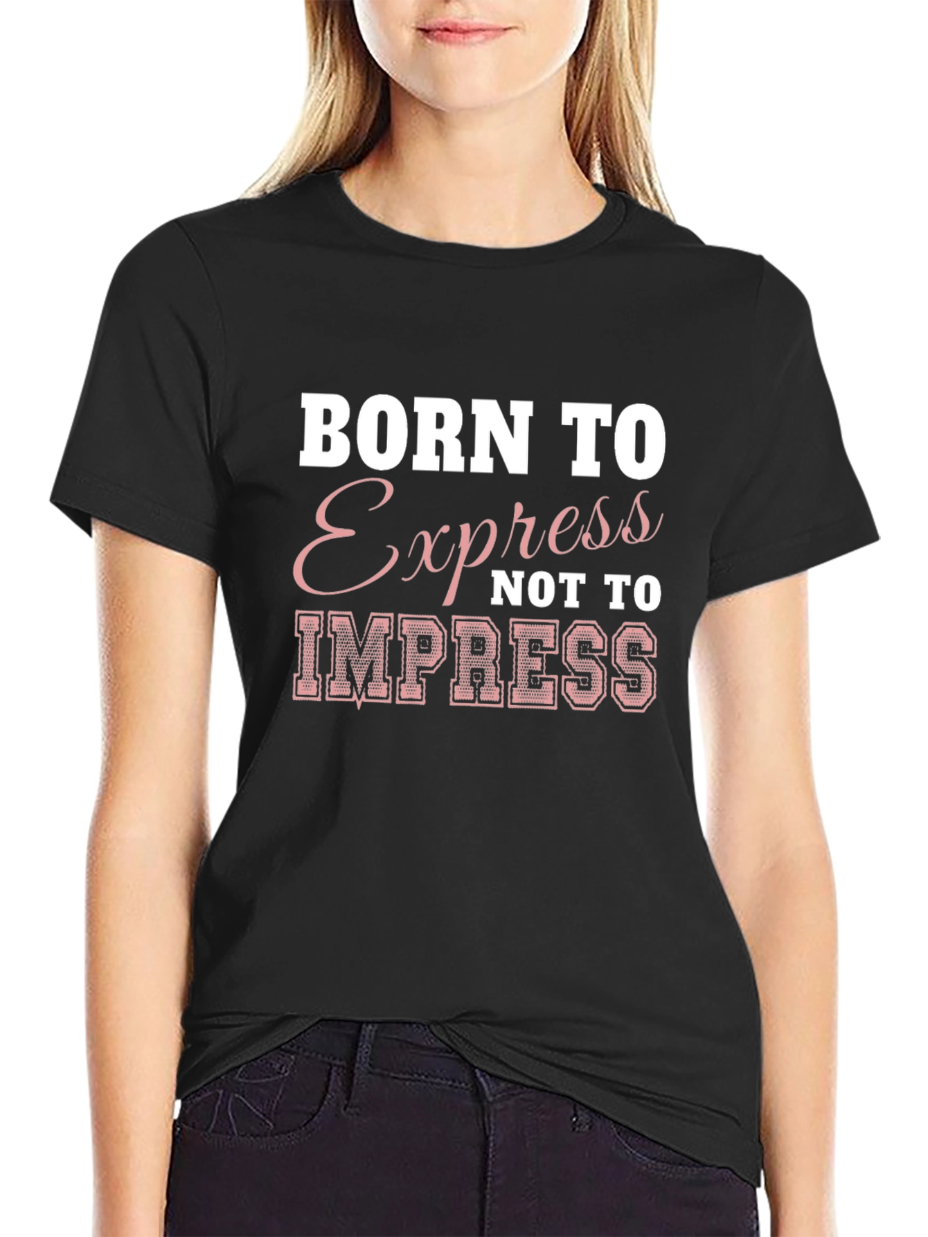 Born to Express Graphic T-Shirt - Black