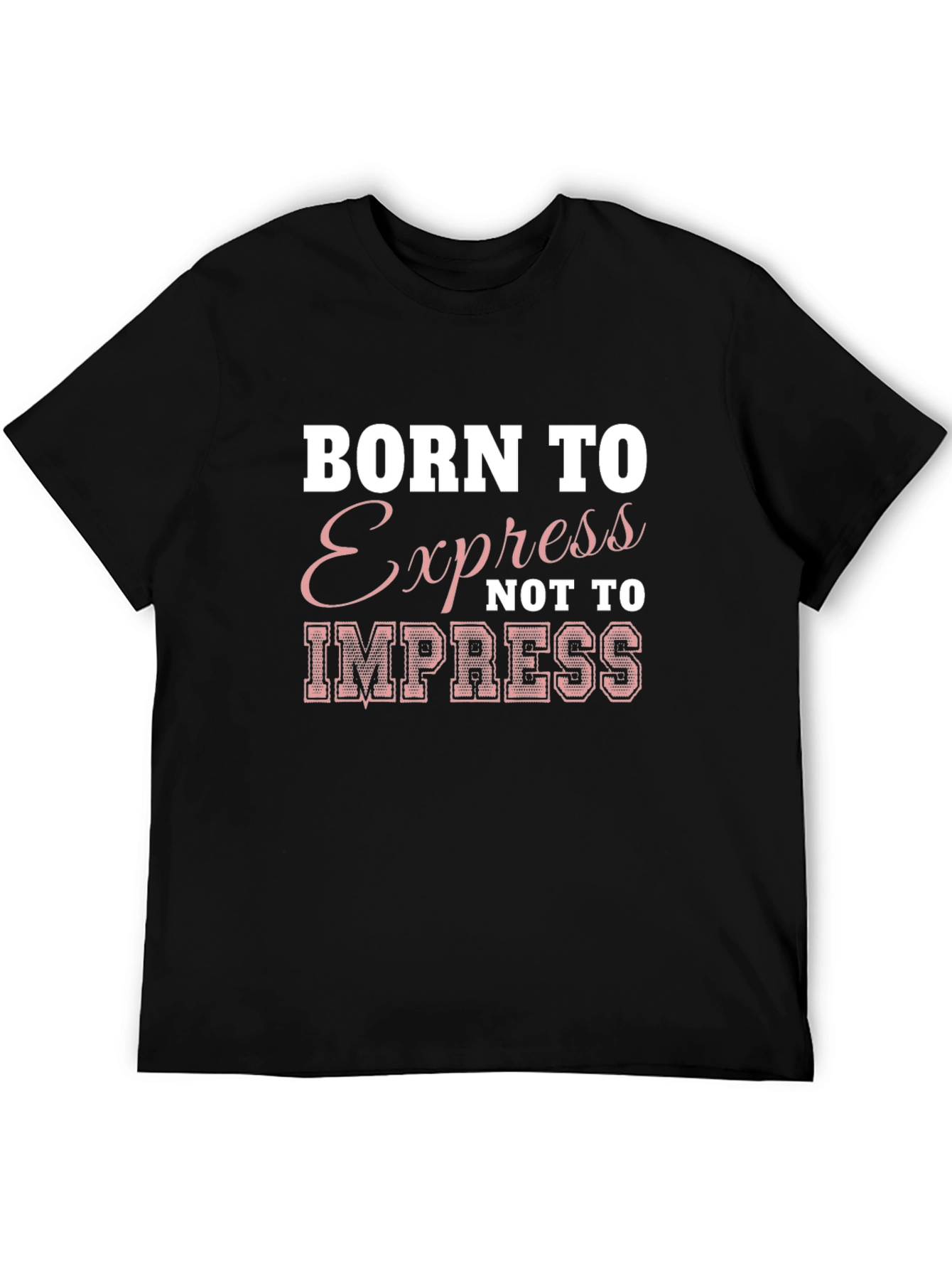Born to Express Graphic T-Shirt - Black