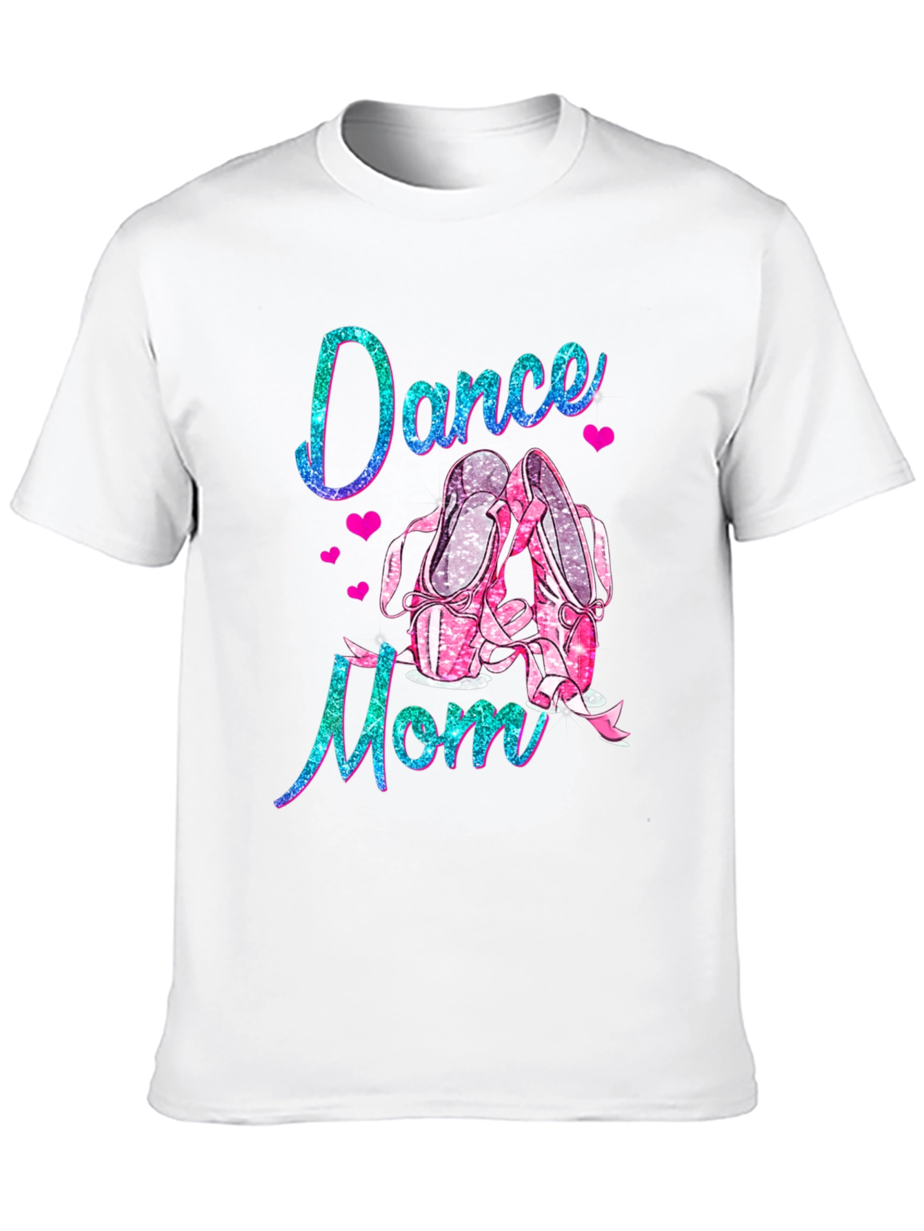 Dance Mom Tee: Glitter Ballet Shoes T-Shirt