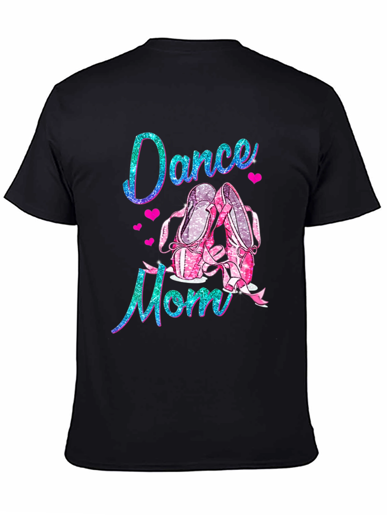 Dance Mom Tee: Glitter Ballet Shoes T-Shirt