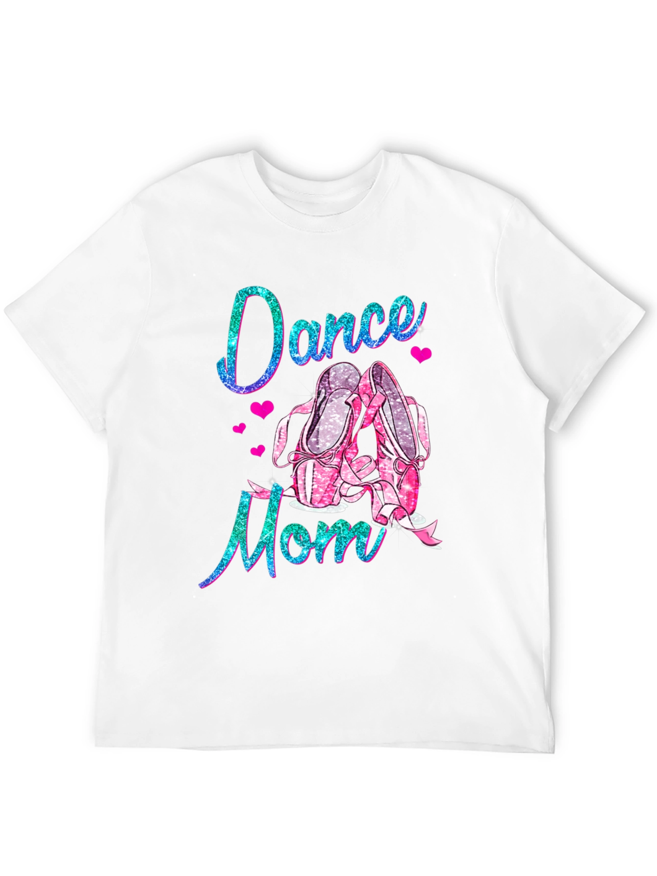 Dance Mom Tee: Glitter Ballet Shoes T-Shirt