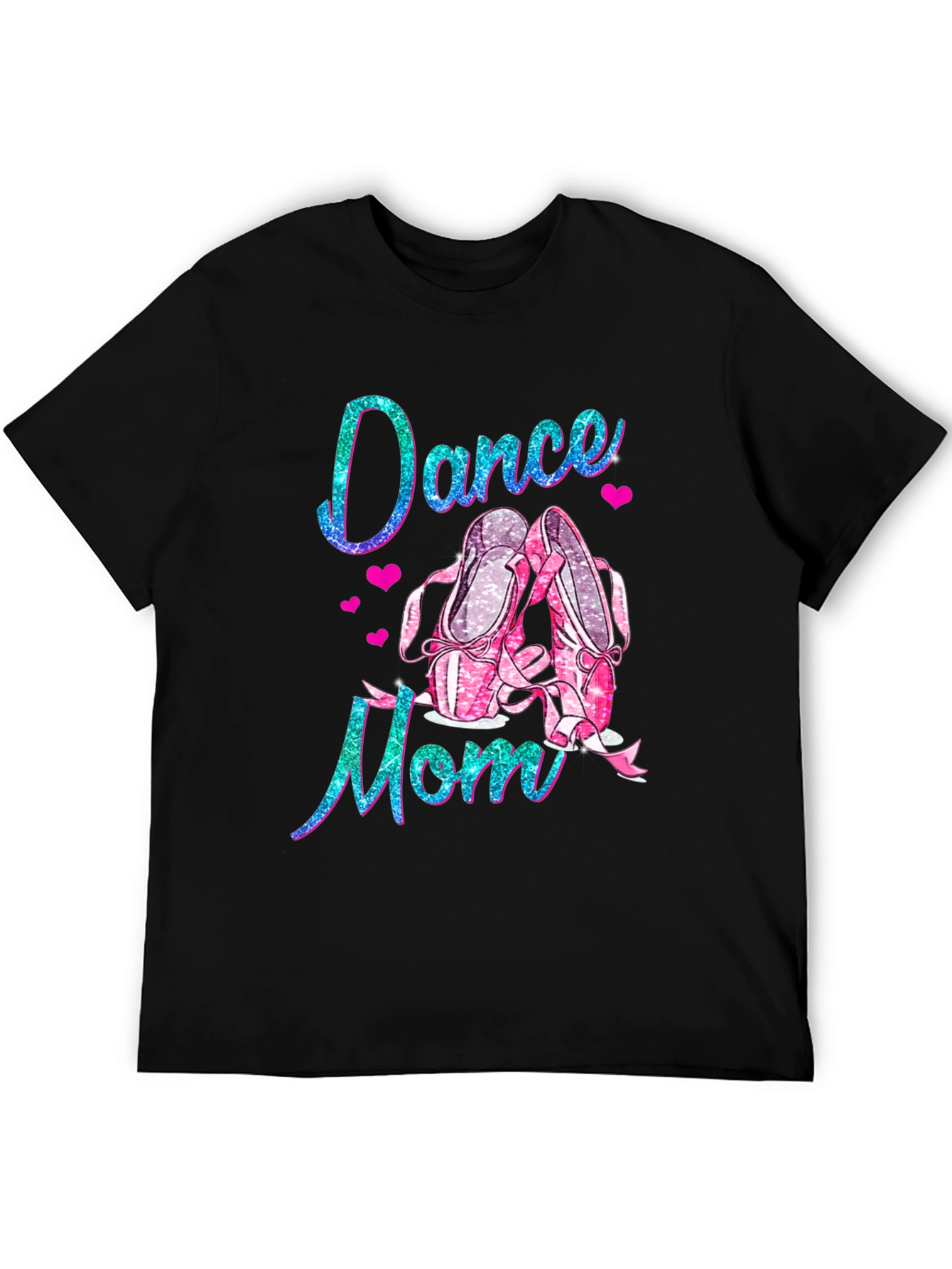 Dance Mom Tee: Glitter Ballet Shoes T-Shirt
