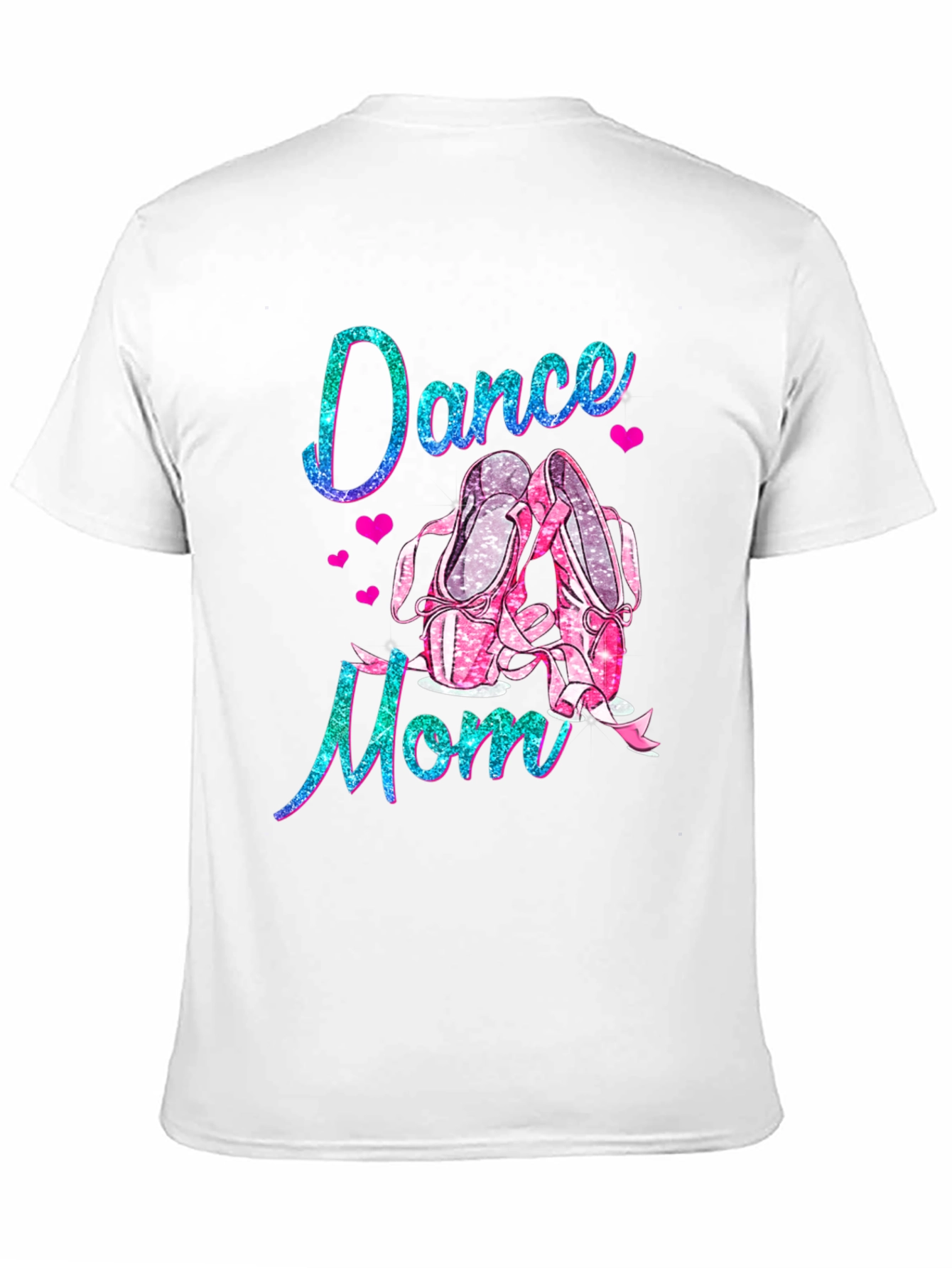 Dance Mom Tee: Glitter Ballet Shoes T-Shirt