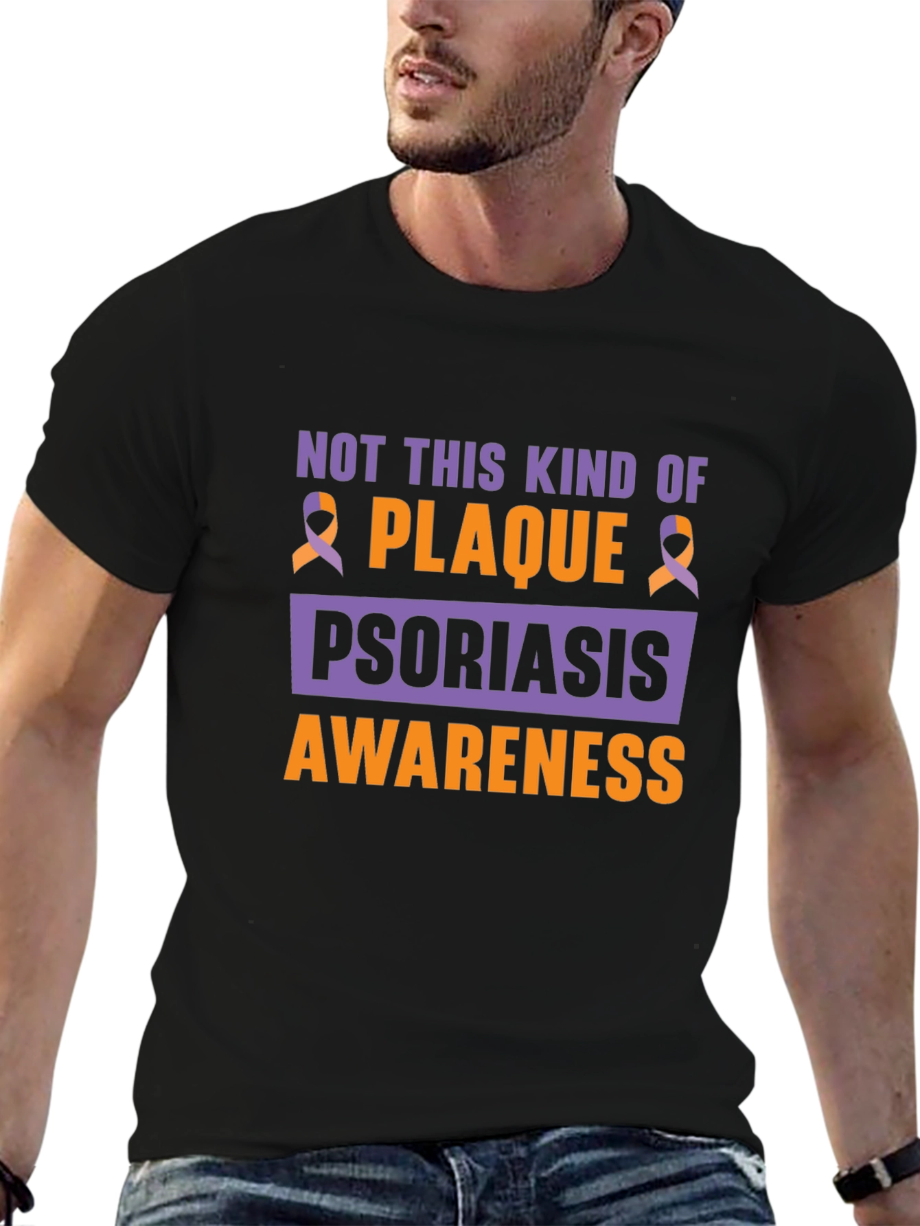 Psoriasis Awareness Ribbon Graphic Tee