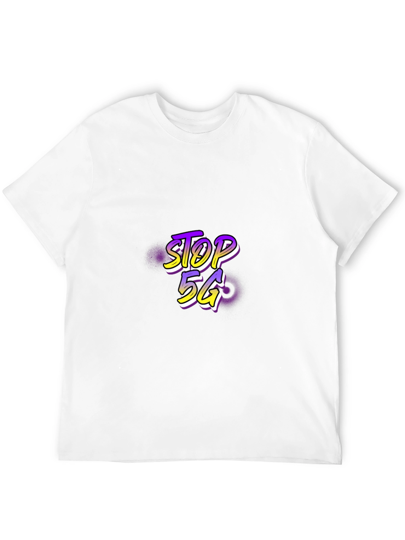Stop 5G Black Tee - Graphic Print