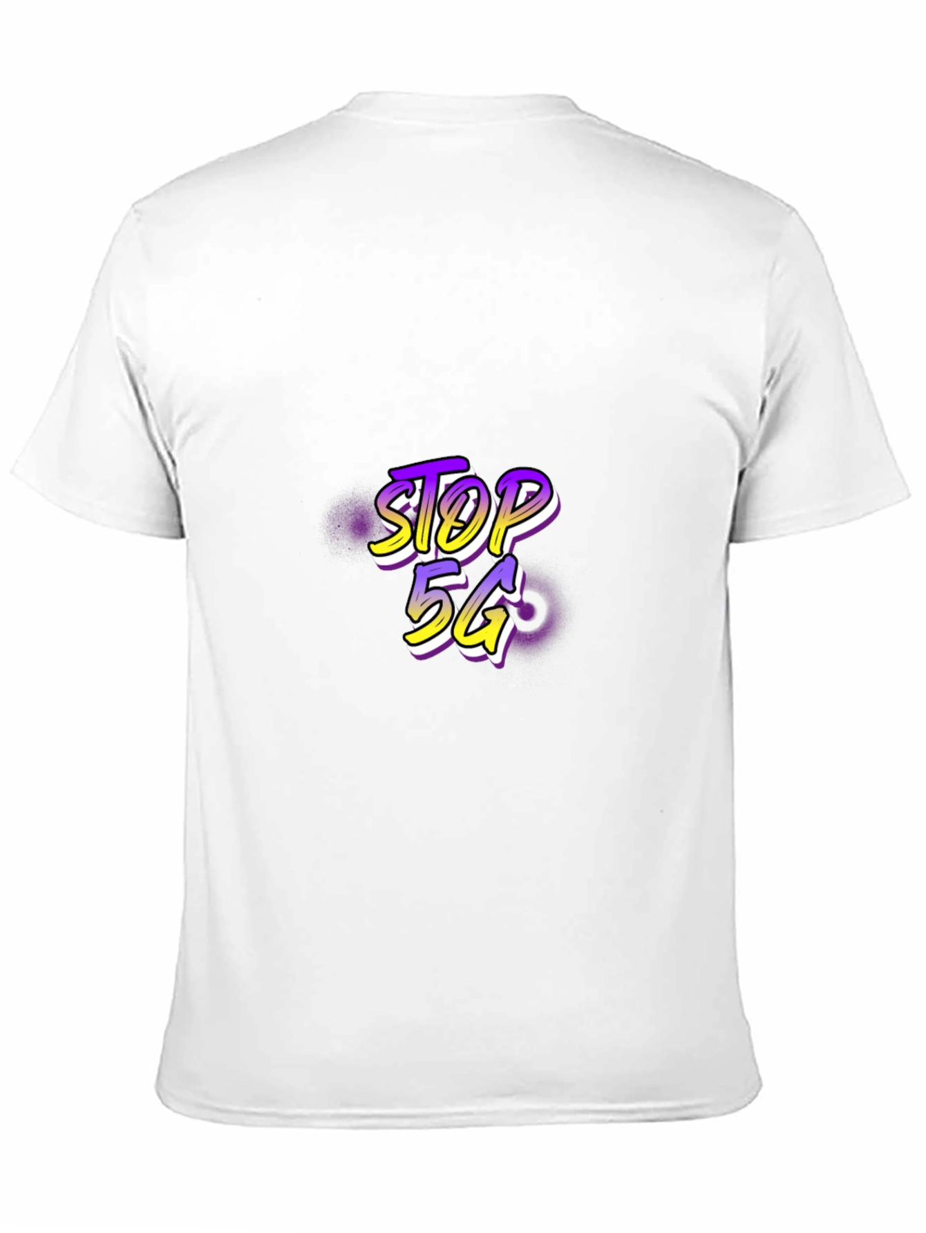 Stop 5G Black Tee - Graphic Print
