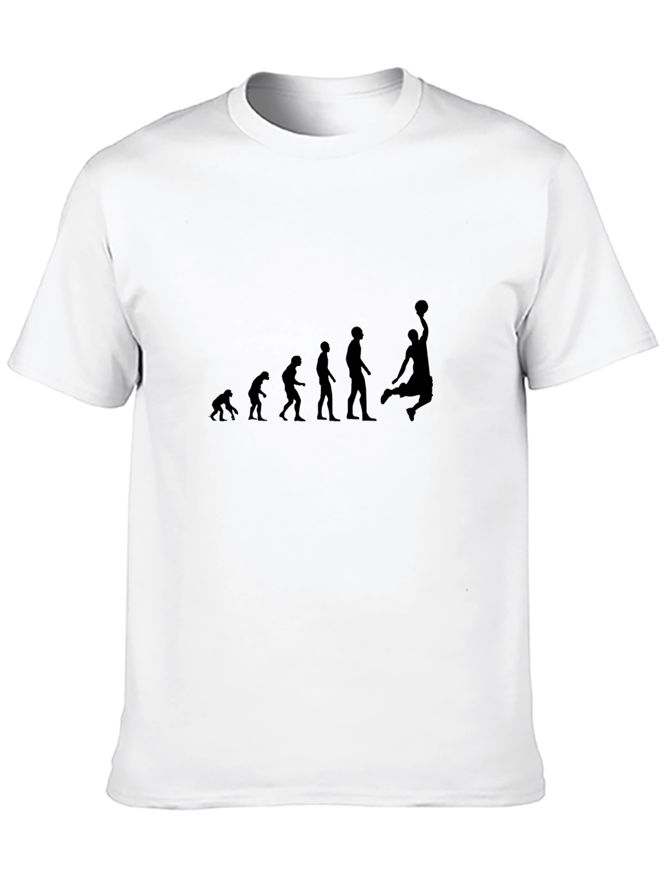 Evolution of Basketball Black T-Shirt
