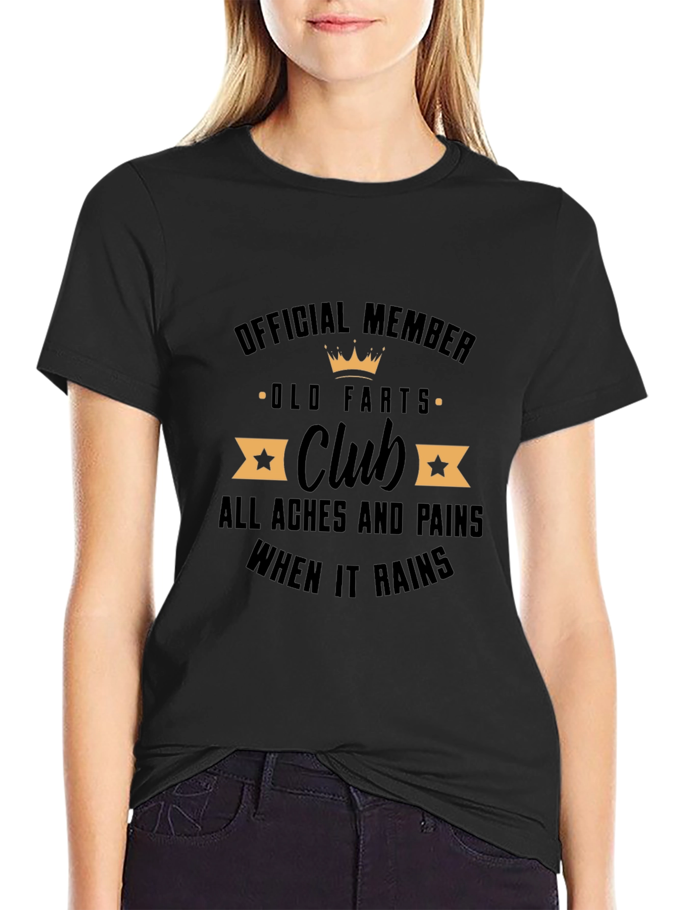 Official Old Farts Club Black T-Shirt