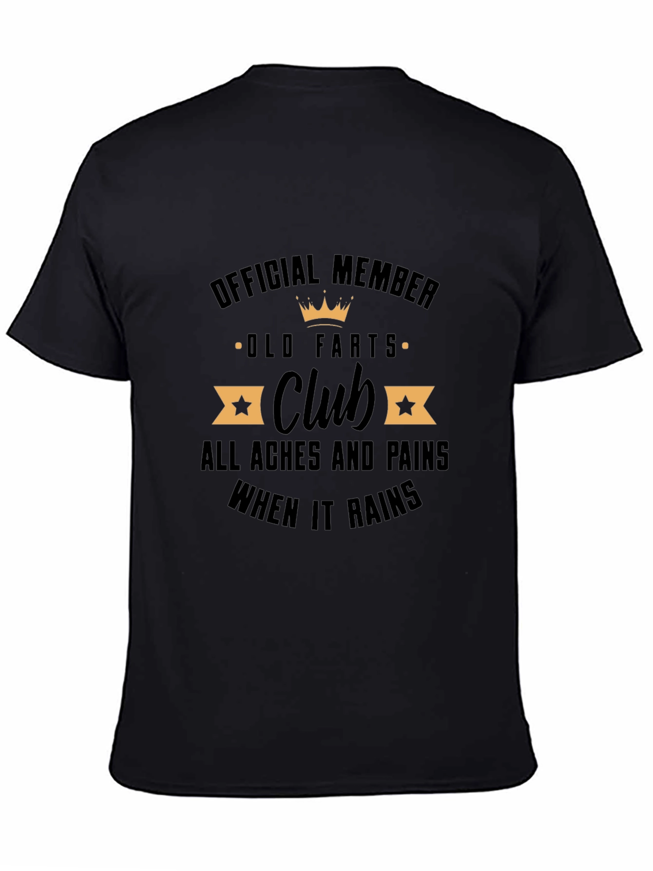 Official Old Farts Club Black T-Shirt
