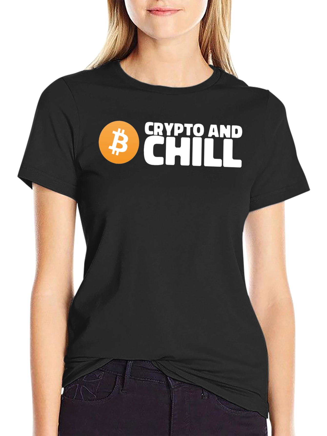 Crypto and Chill Black T-Shirt