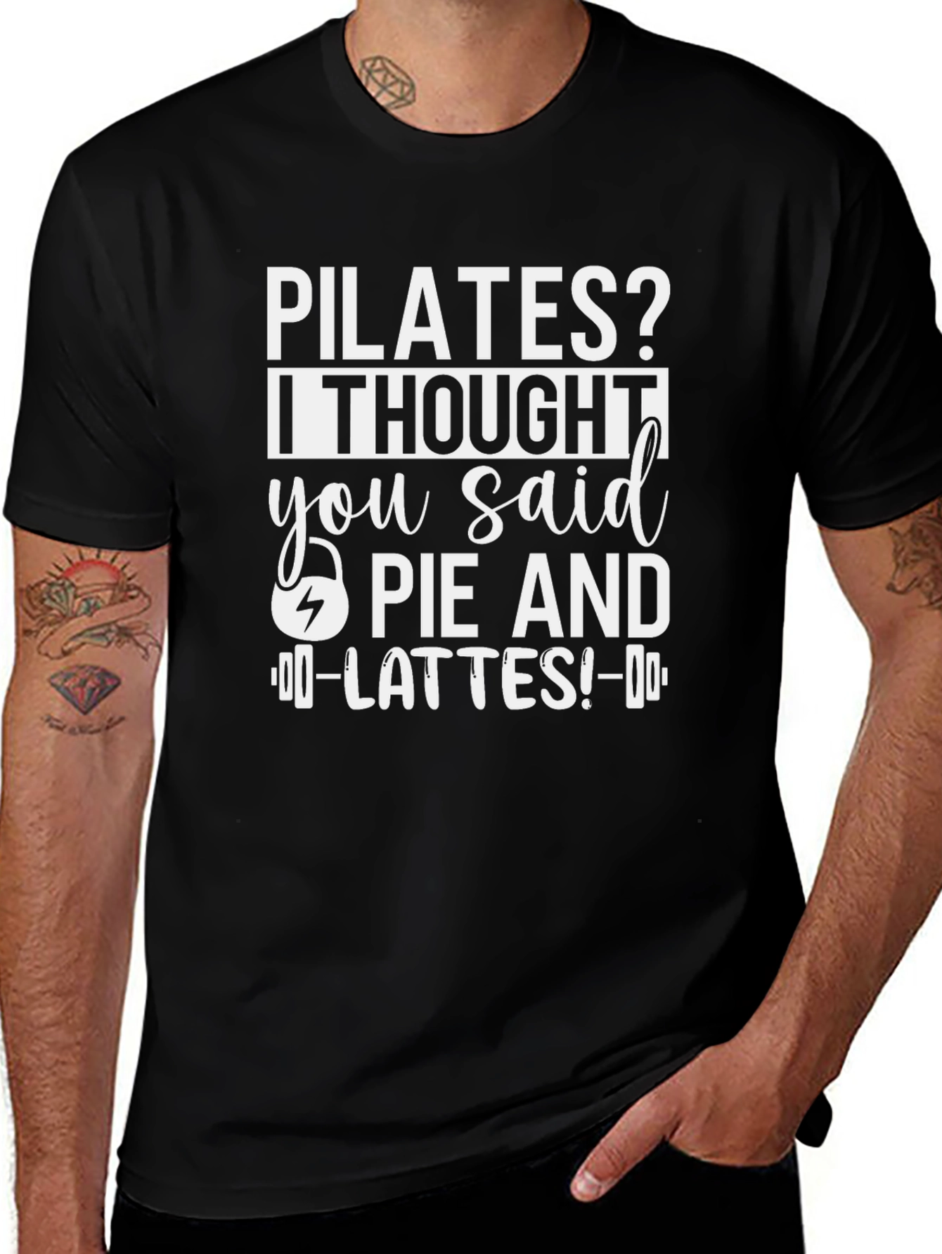 Pilates? Pie and Lattes! Funny T-Shirt