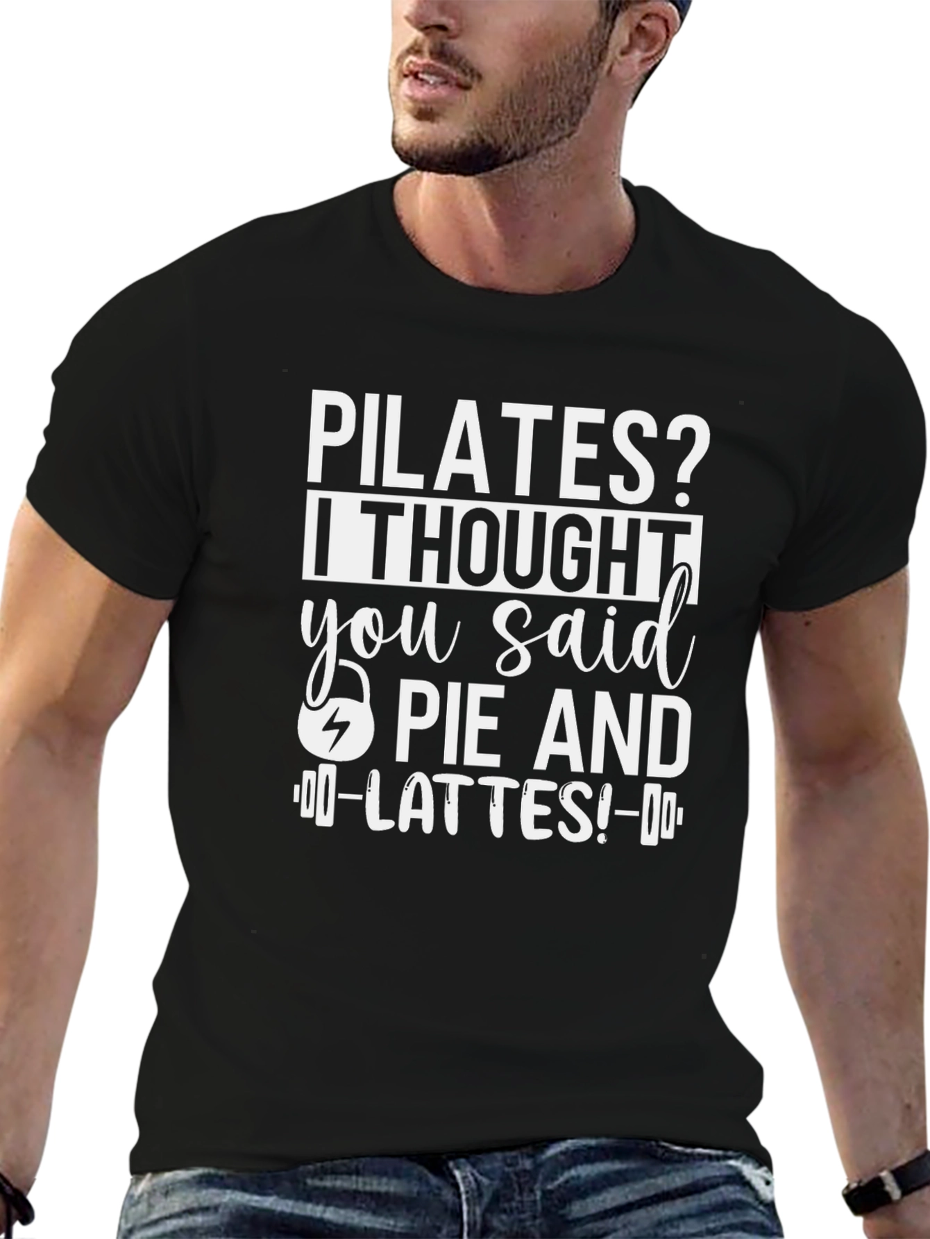 Pilates? Pie and Lattes! Funny T-Shirt