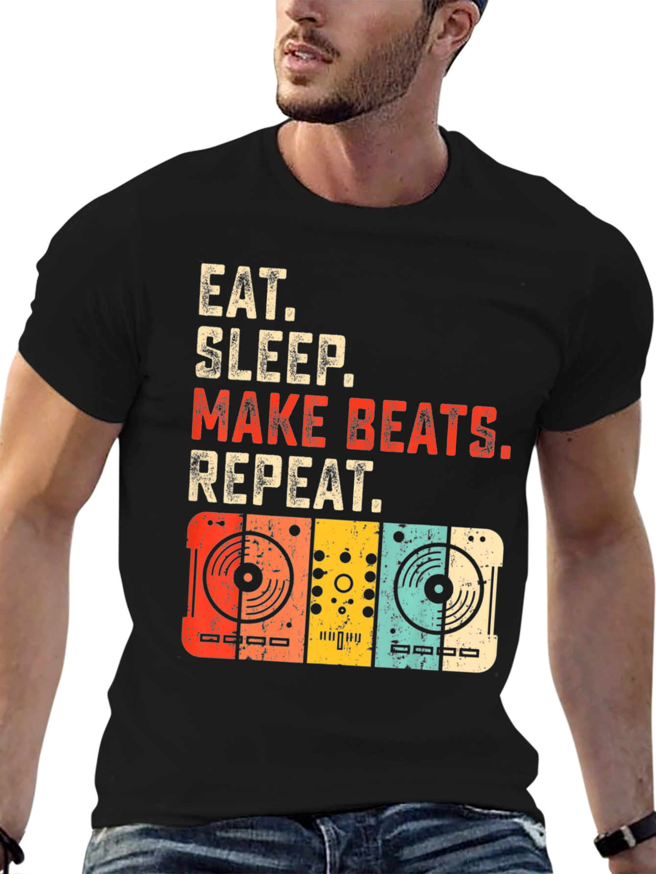 Eat Sleep Make Beats Repeat DJ T-Shirt