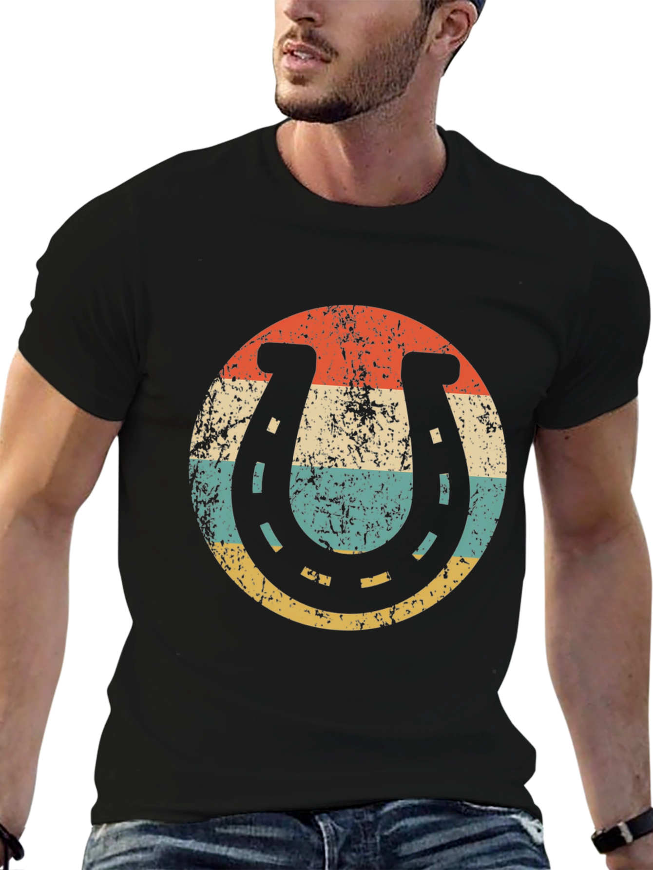 Retro Horseshoe Graphic Tee