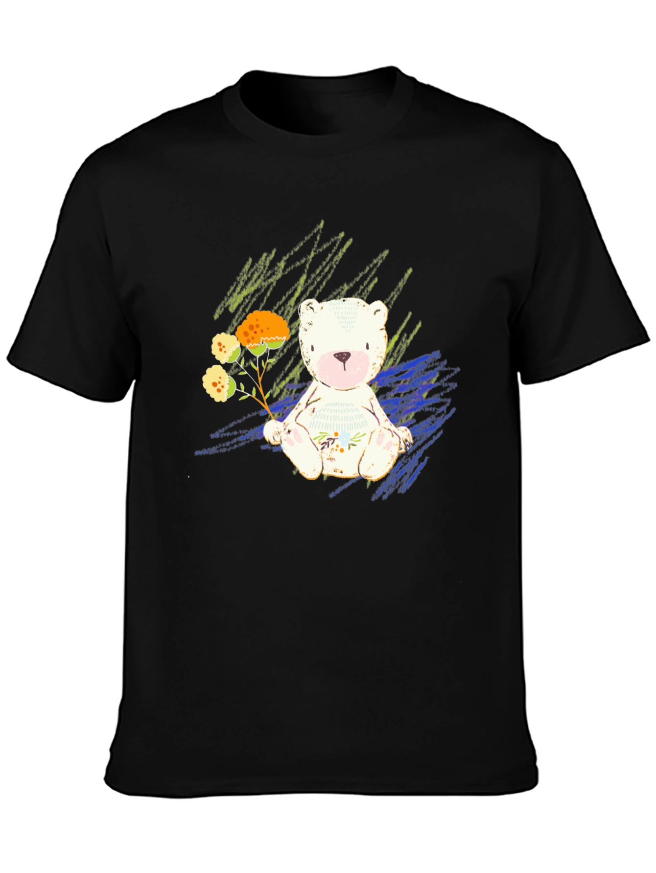 Cute Bear Graphic Tee - Soft Style