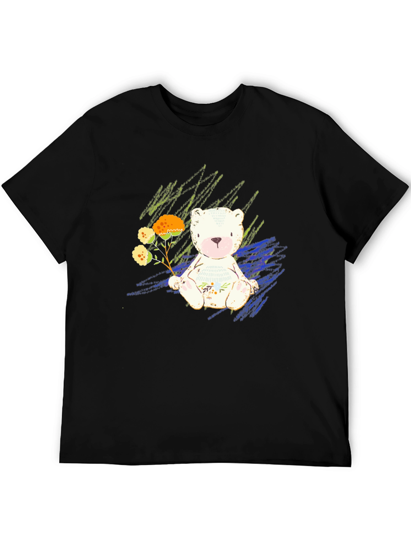 Cute Bear Graphic Tee - Soft Style