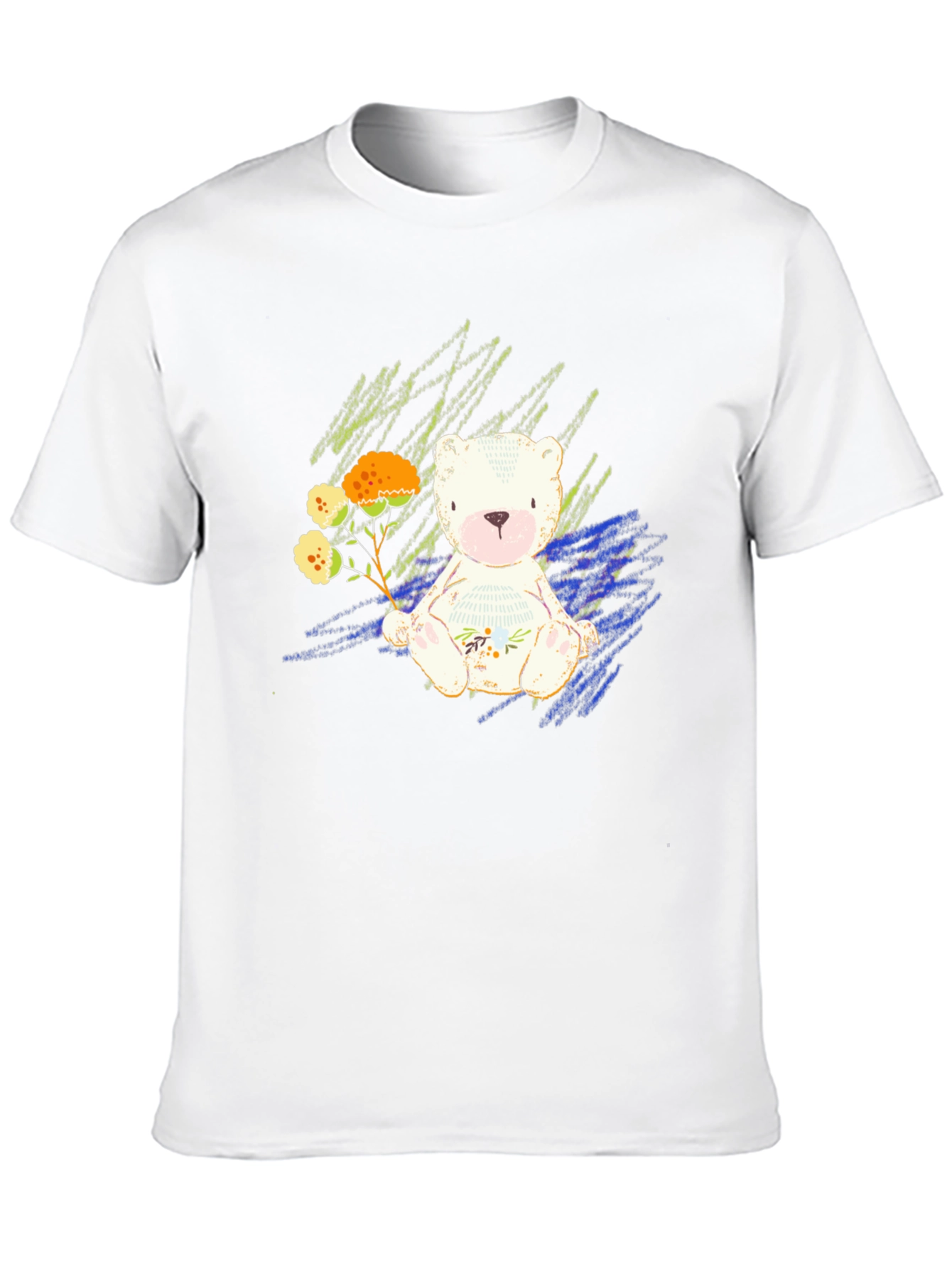 Cute Bear Graphic Tee - Soft Style