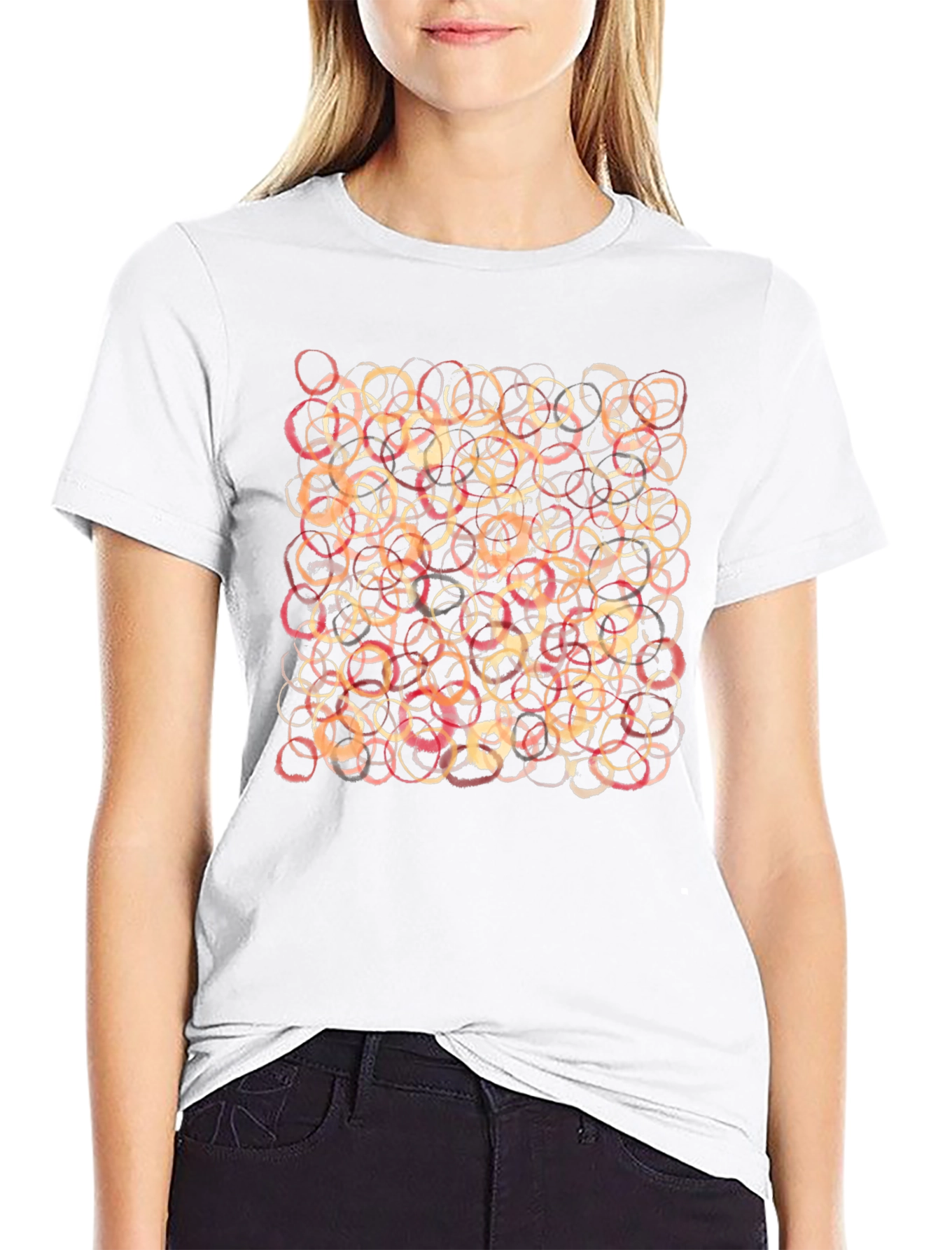 Abstract Rings Graphic T-Shirt