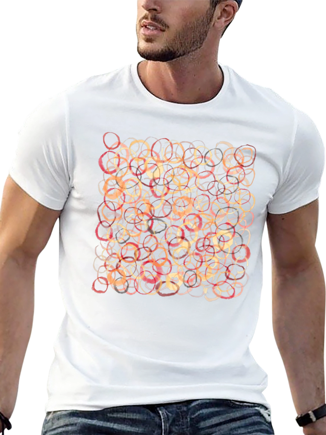 Abstract Rings Graphic T-Shirt