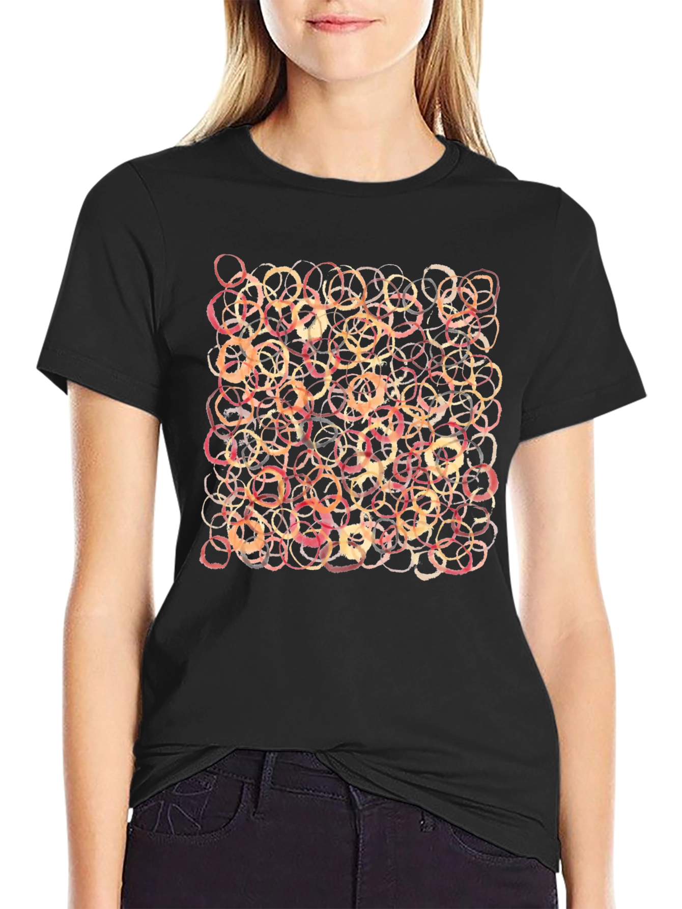 Abstract Rings Graphic T-Shirt