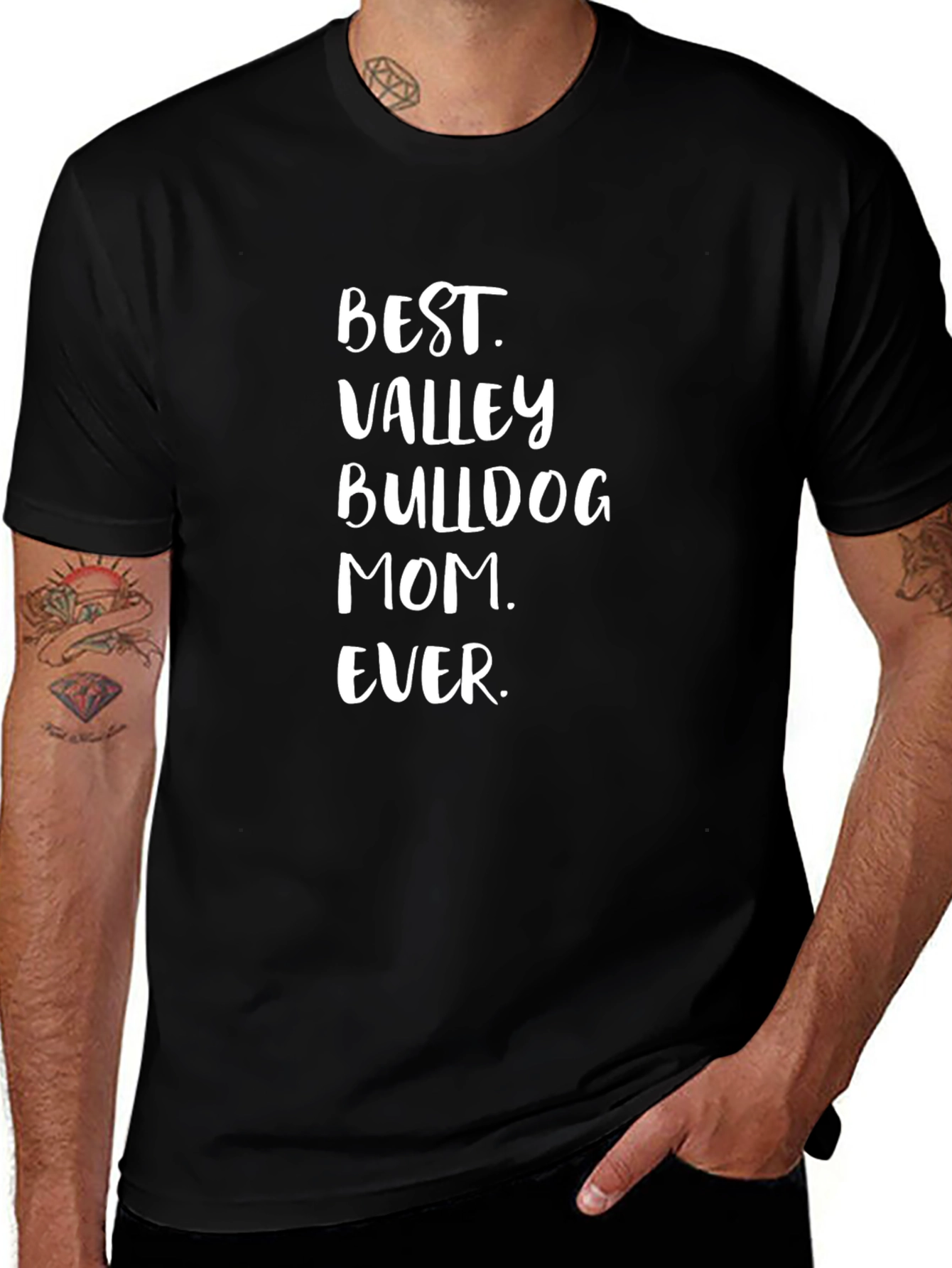 Best Valley Bulldog Mom Ever T-Shirt