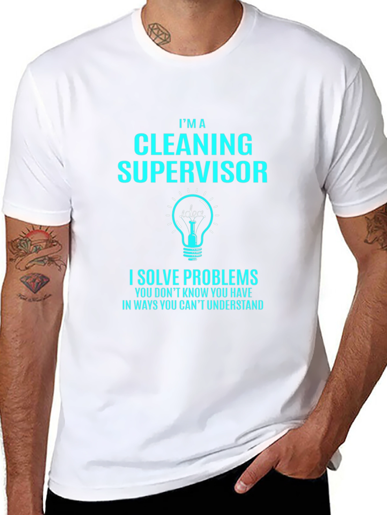 Cleaning Supervisor T-Shirt - Solve Problems Tee