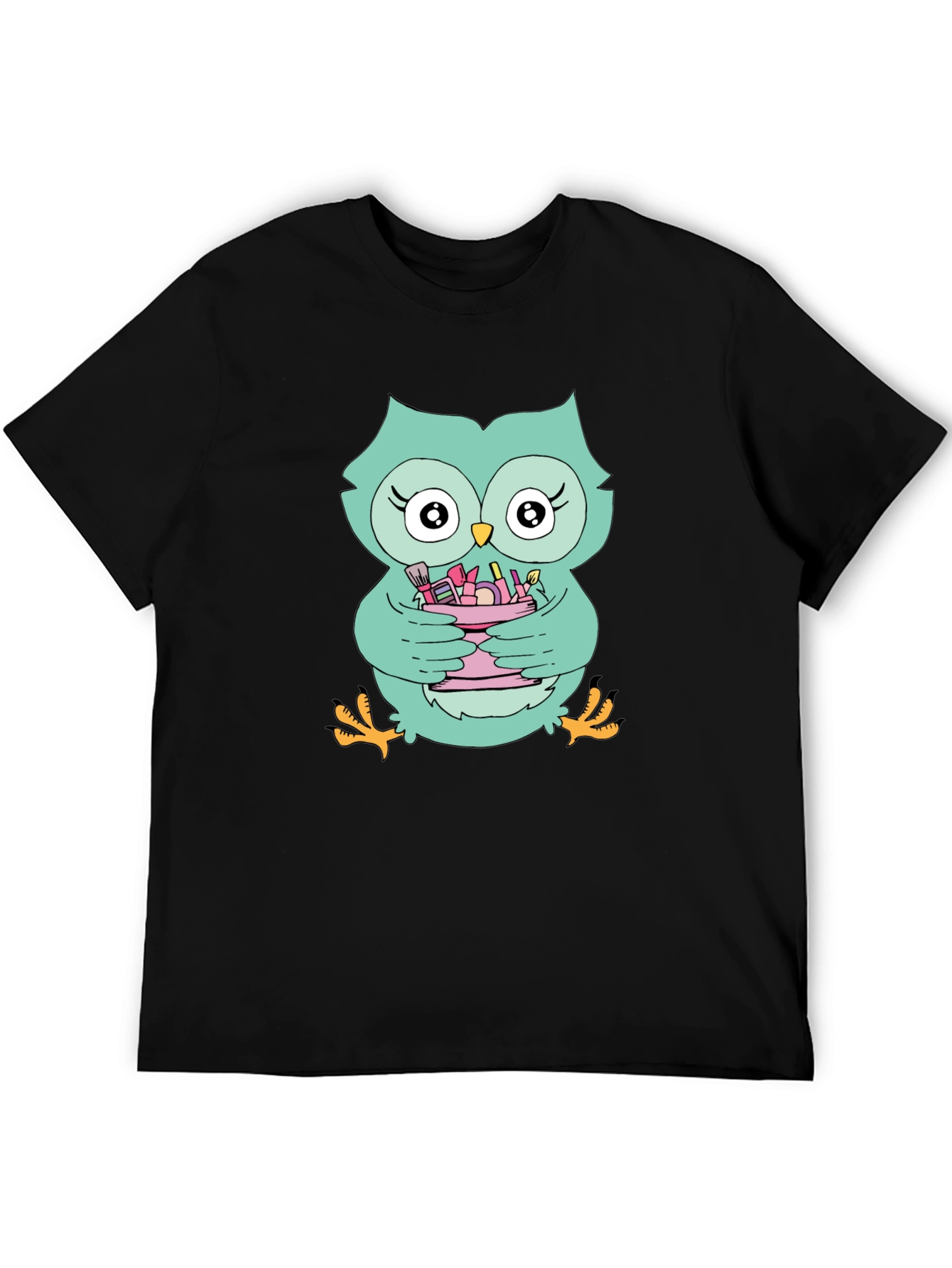 Cute Owl Makeup Lover T-Shirt