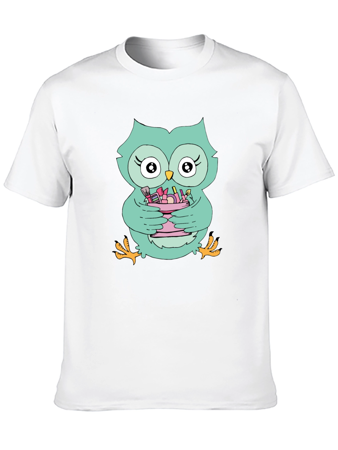 Cute Owl Makeup Lover T-Shirt