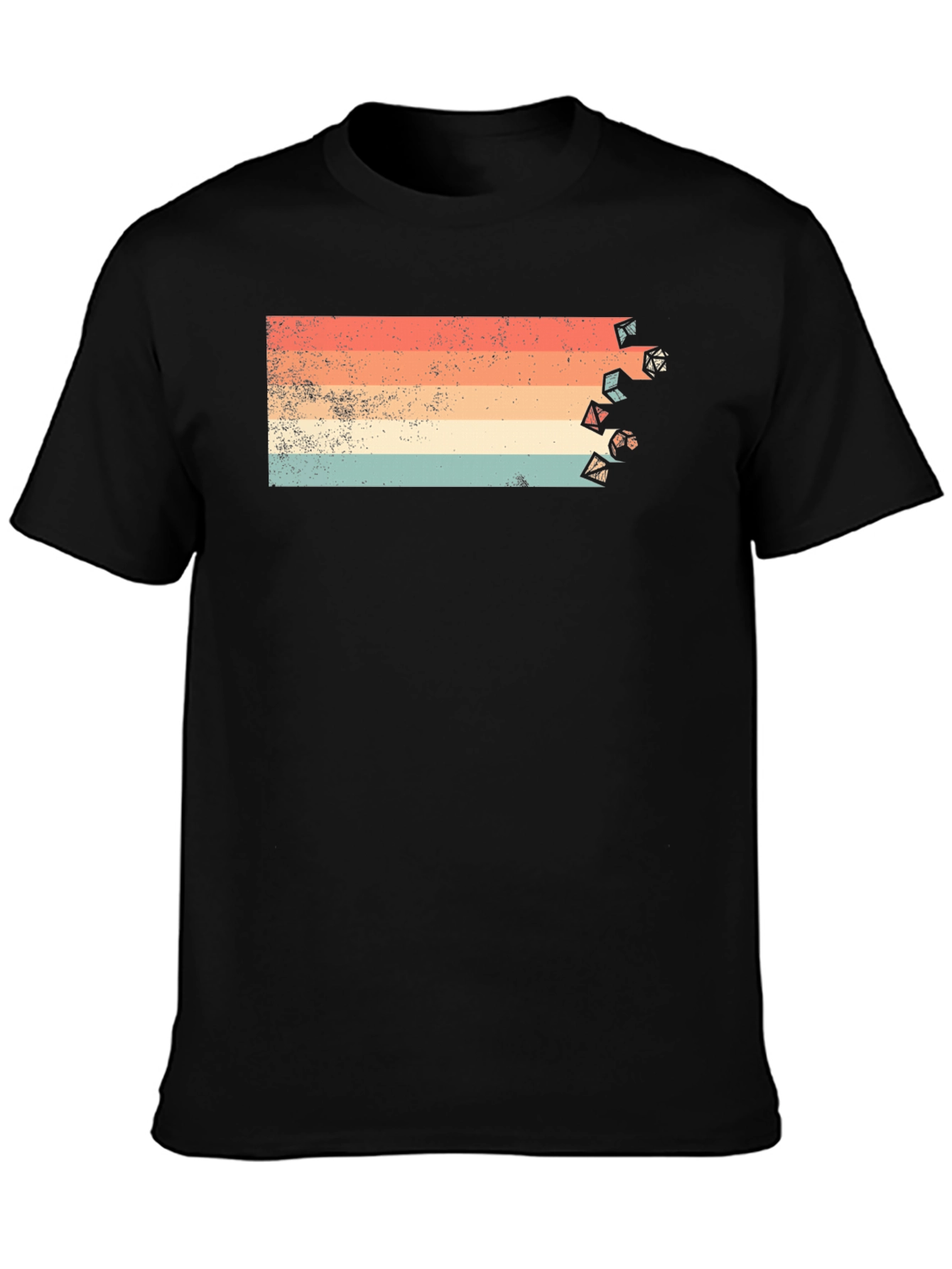 Retro Dice Graphic Tee - Gamer T-Shirt