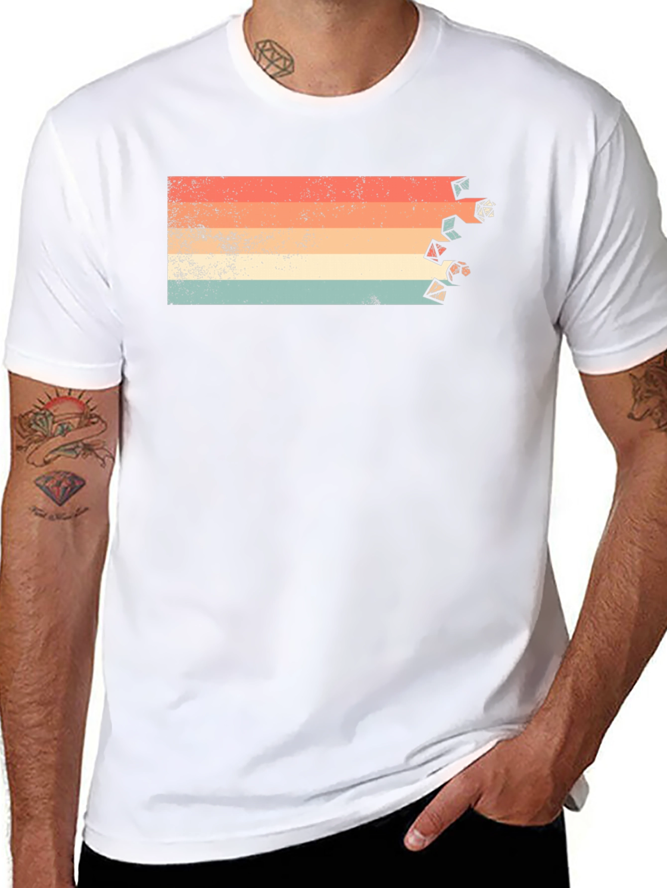 Retro Dice Graphic Tee - Gamer T-Shirt
