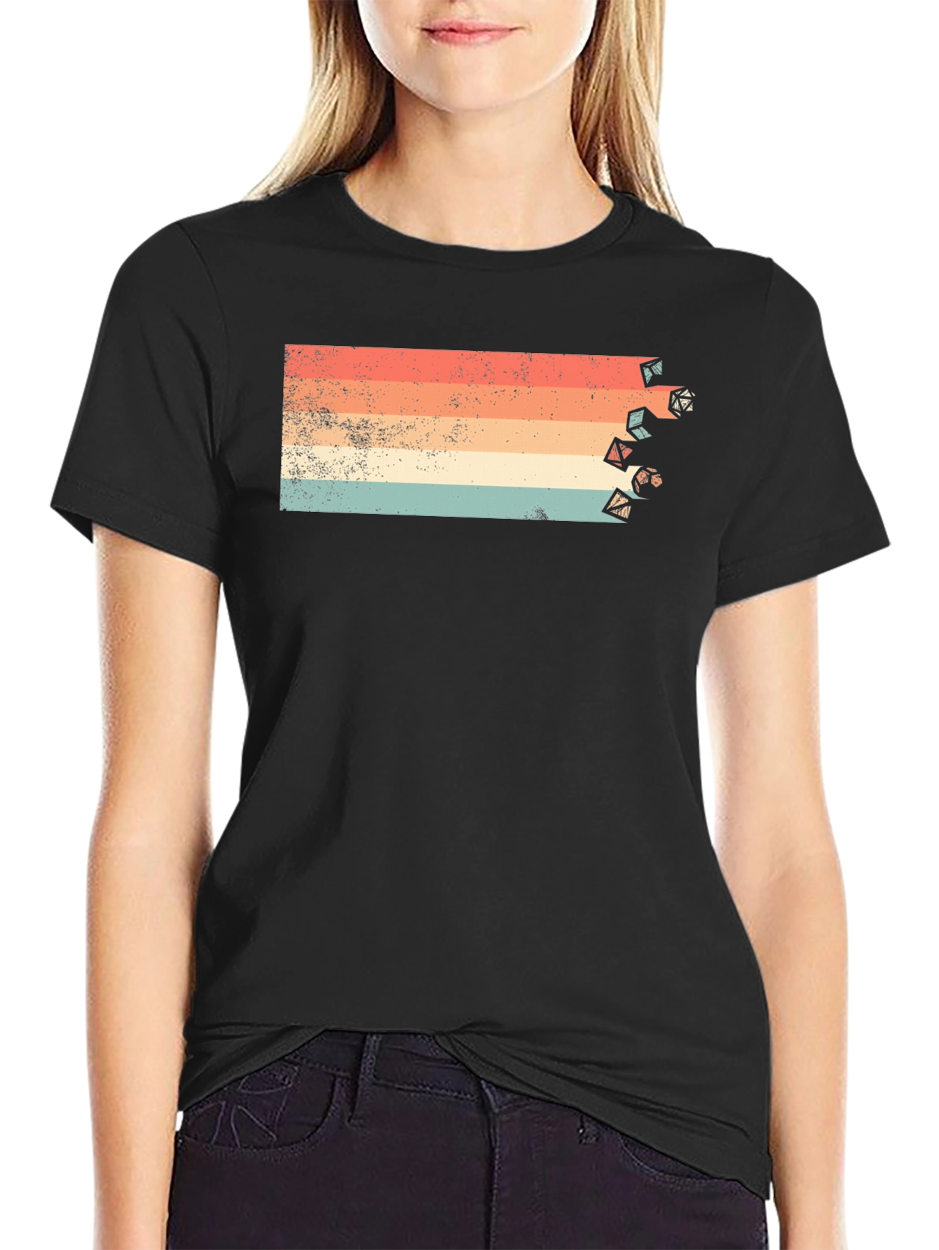 Retro Dice Graphic Tee - Gamer T-Shirt