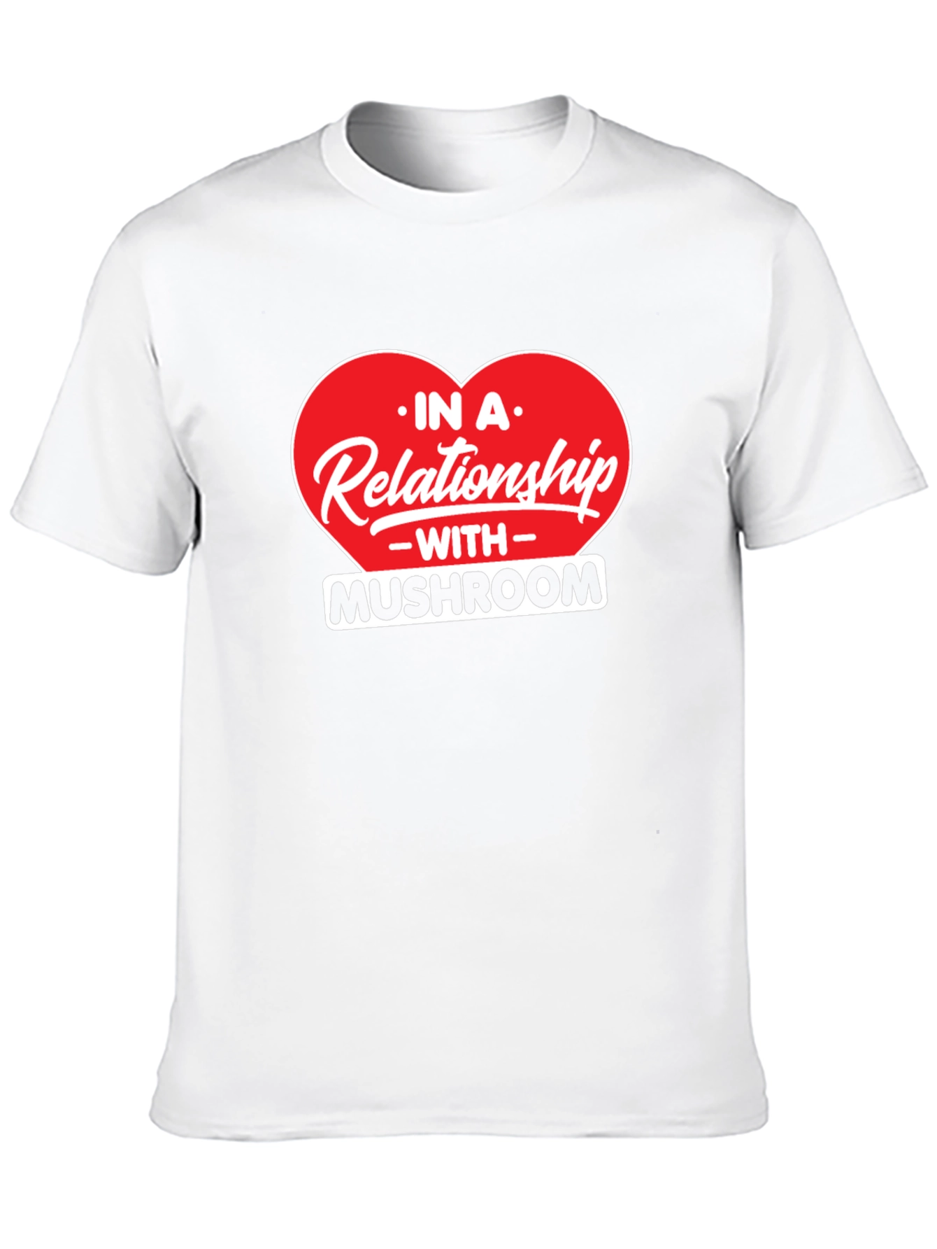 Mushroom Relationship Black T-Shirt
